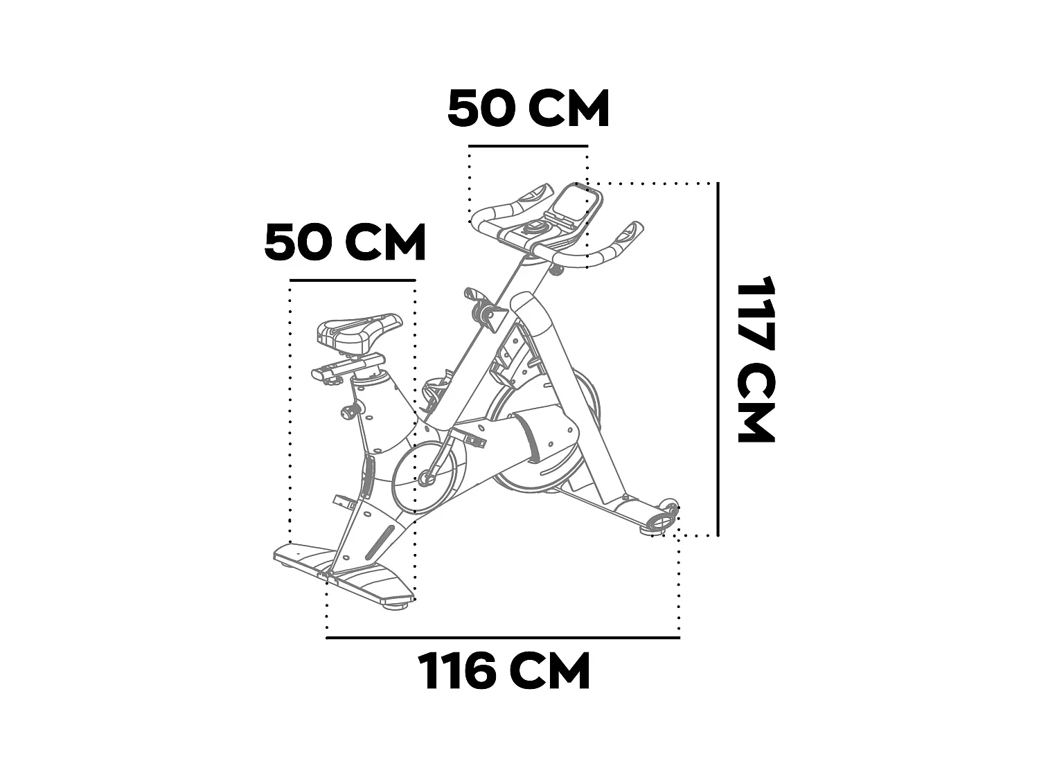 Aliena 2400 - Spin Bike Cyclette da Corsa con Volano 24 Kg Resistenza Elettrica con Display e Porta Tablet Nera