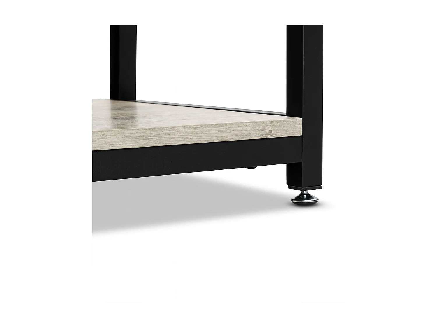 Bimyo - Secretária dobrável com estante economizadora de espaço 50x41xH128 cm estilo industrial bleach