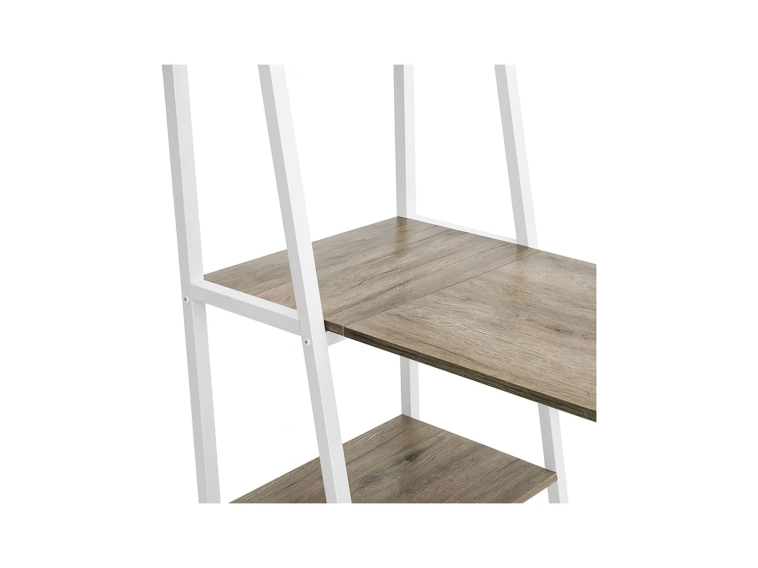 Bimyo - Escritorio plegable con estantería ahorraespacio 50x41xH128 cm estilo industrial oak