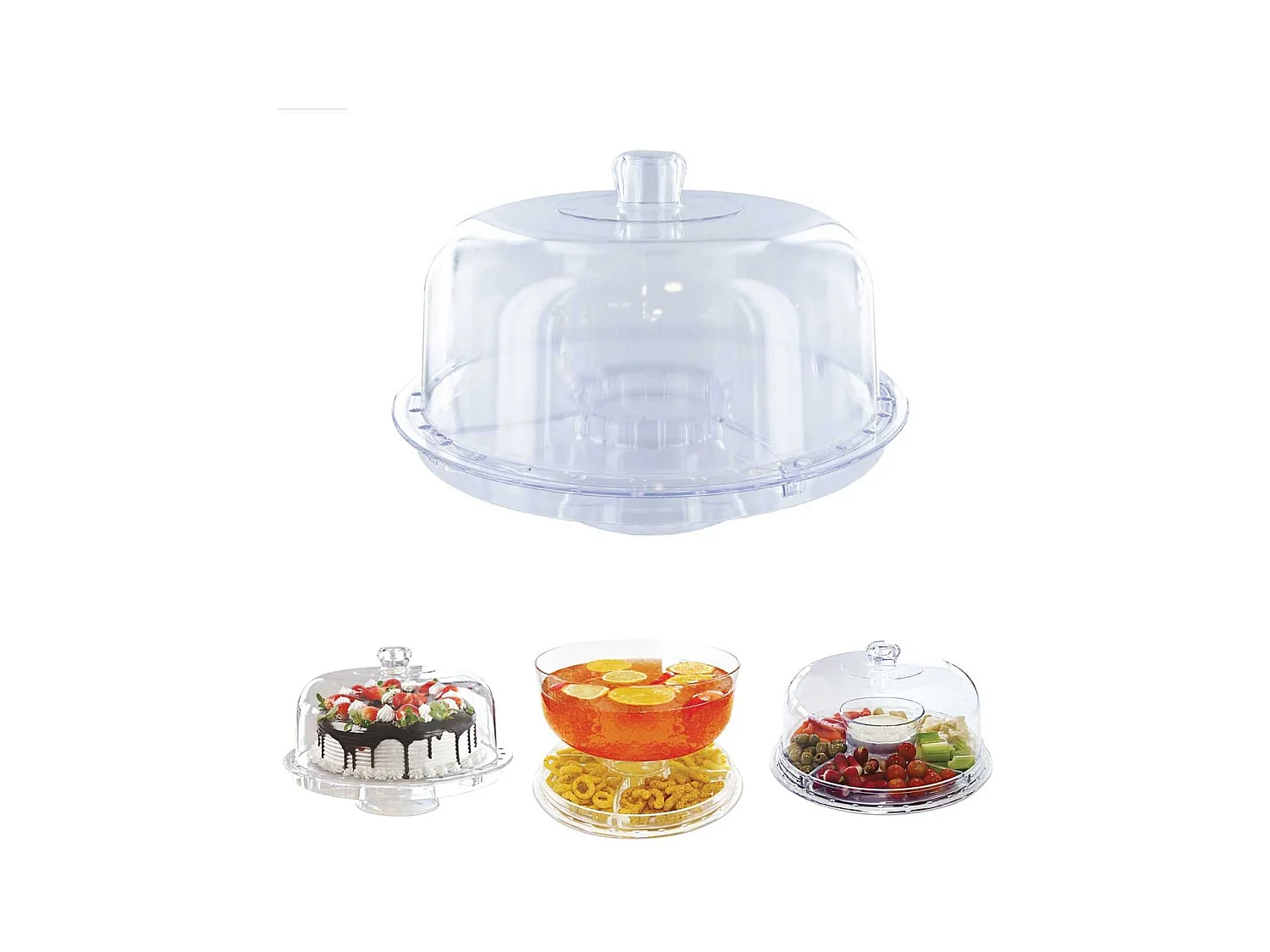 Présentoir Transparent Multifonctions 4 en 1 - BOLLY