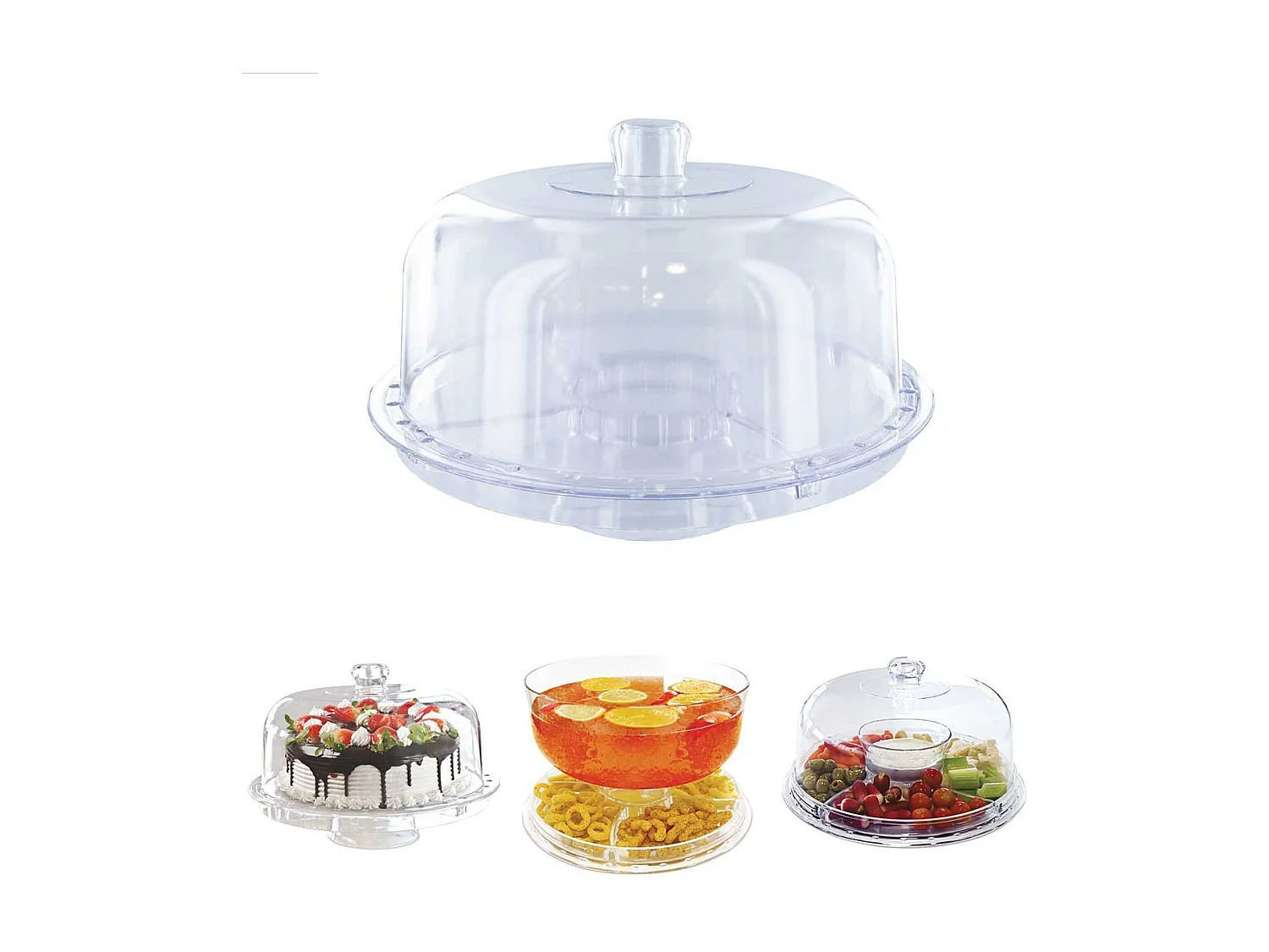 Présentoir Transparent Multifonctions 4 en 1 - BOLLY