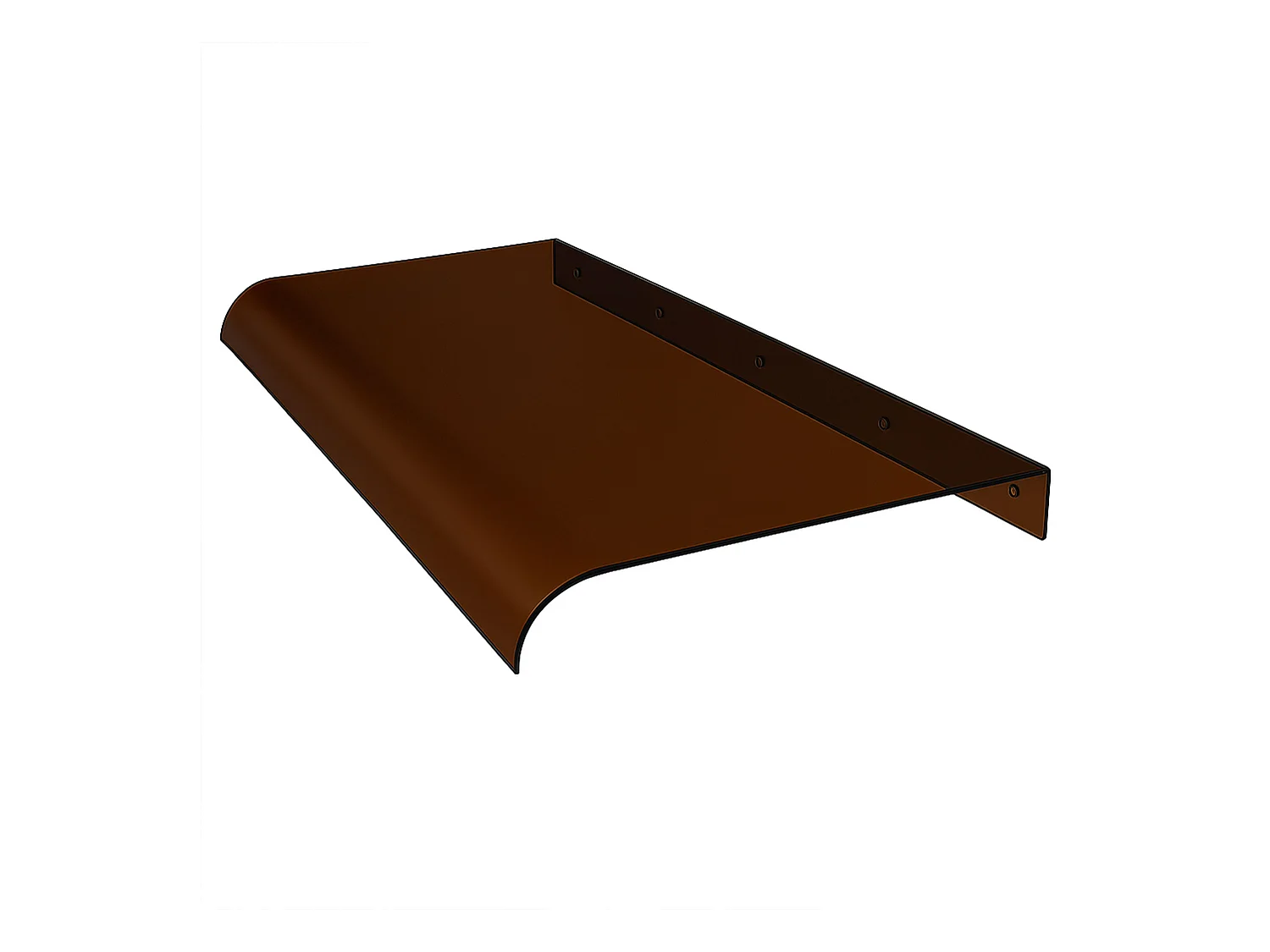 Ame - Pensilina Tettoia 120x40 cm in Policarbonato Fumè