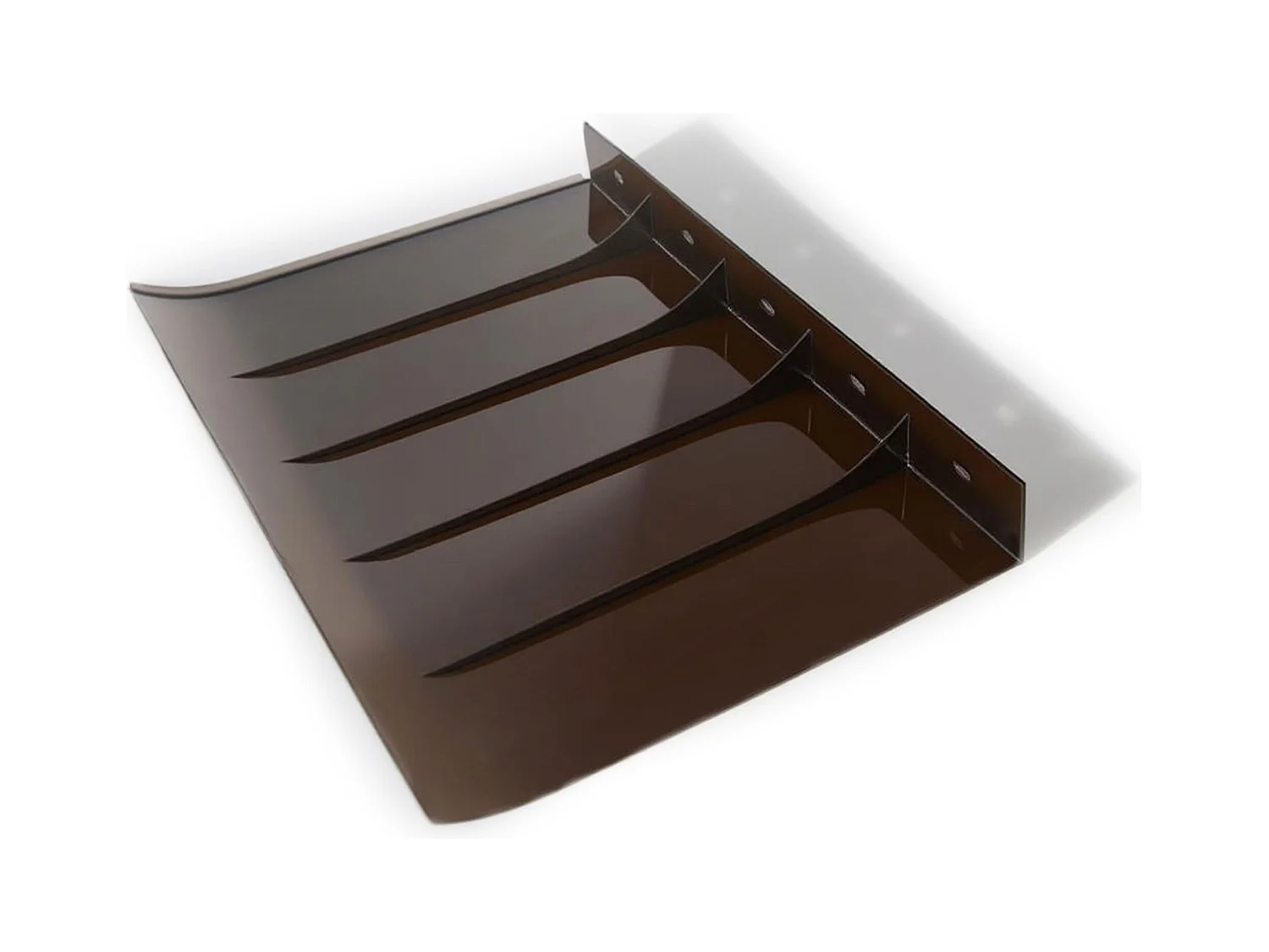 Ame - Pensilina Tettoia 120x40 cm in Policarbonato Fumè