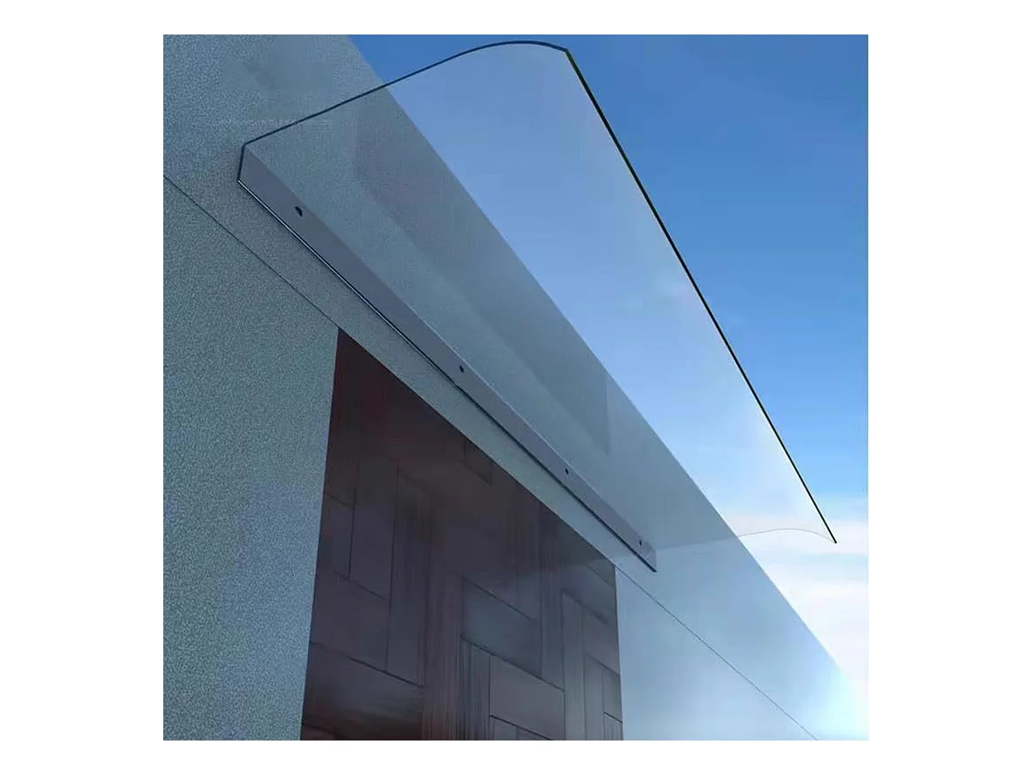 Ame - Pensilina Tettoia 120x40 cm in Policarbonato Trasparente