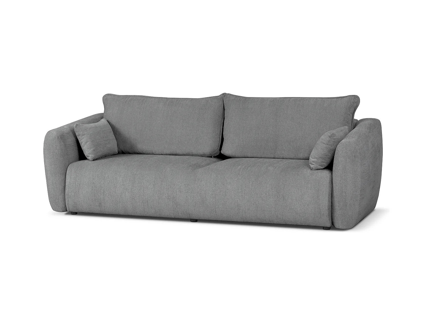 DALLAS – sofa 3-osobowa z funkcją spania 140x196 cm, tkanina Raven 7 szary