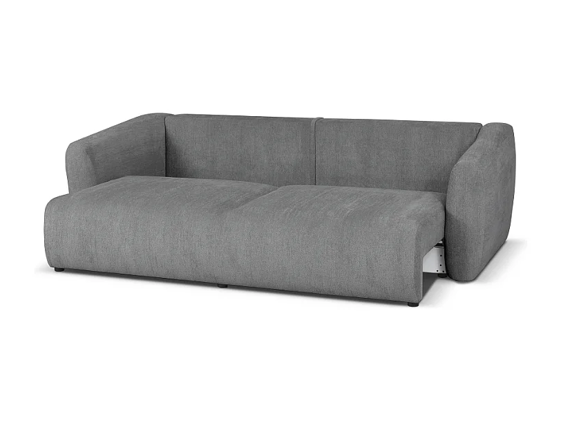 DALLAS – sofa 3-osobowa z funkcją spania 140x196 cm, tkanina Raven 7 szary
