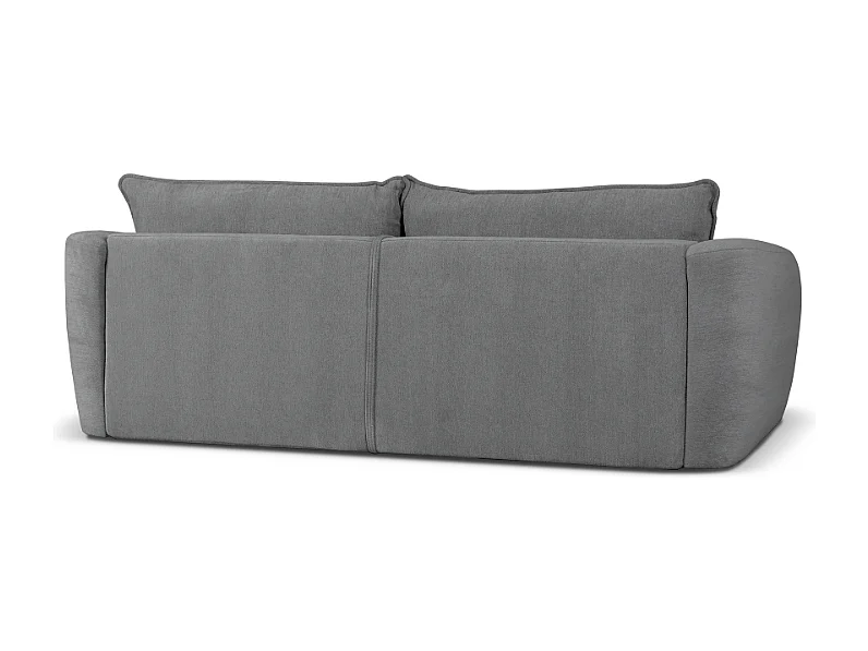 DALLAS – sofa 3-osobowa z funkcją spania 140x196 cm, tkanina Raven 7 szary