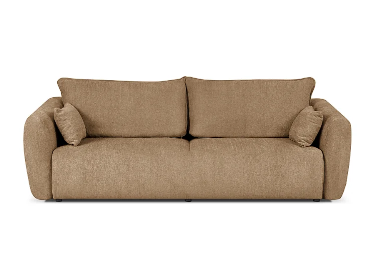 DALLAS – sofa 3-osobowa z funkcją spania 140x196 cm, tkanina Raven 30 beżowa