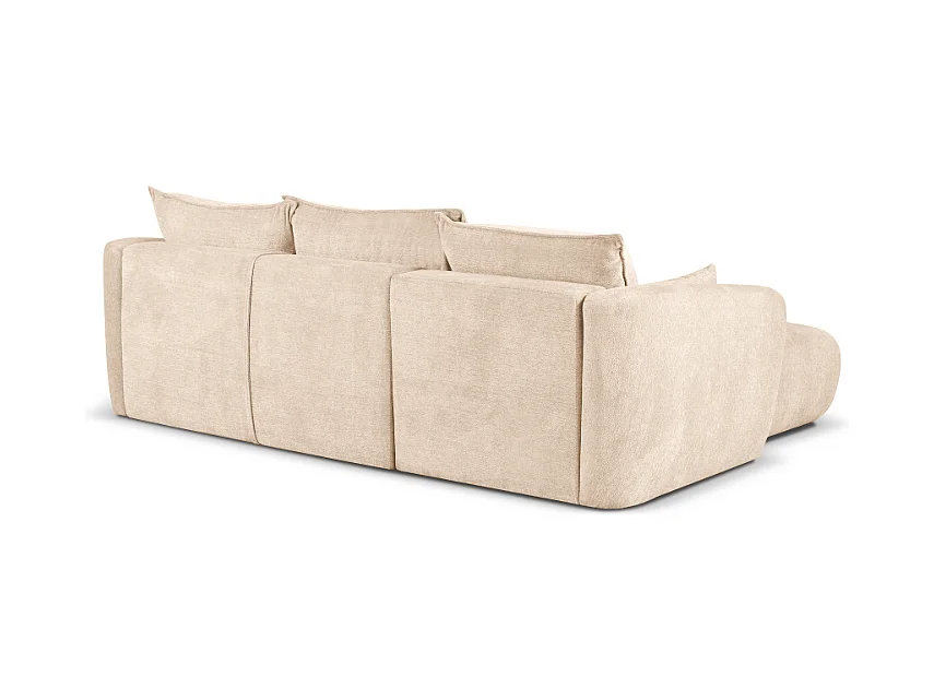 DALLAS – narożnik rozkładany lewy  255x165 cm, Raven 24 kremowa