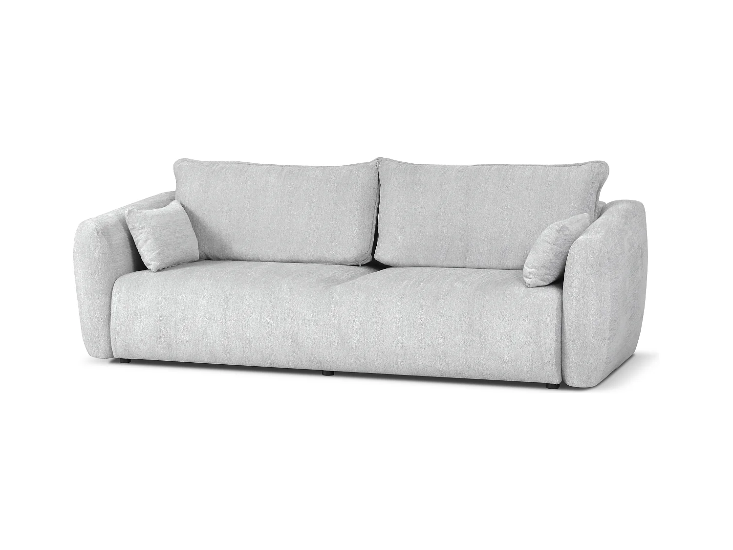 DALLAS – sofa 3-osobowa z funkcją spania 140x196 cm, tkanina Raven 06 jasnoszary