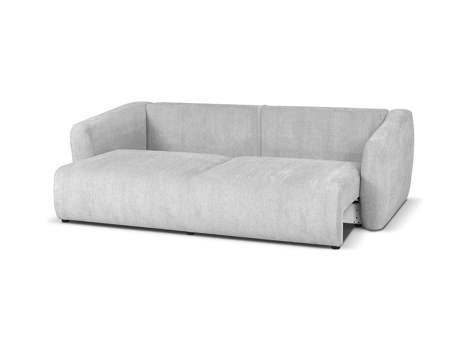 DALLAS – sofa 3-osobowa z funkcją spania 140x196 cm, tkanina Raven 06 jasnoszary
