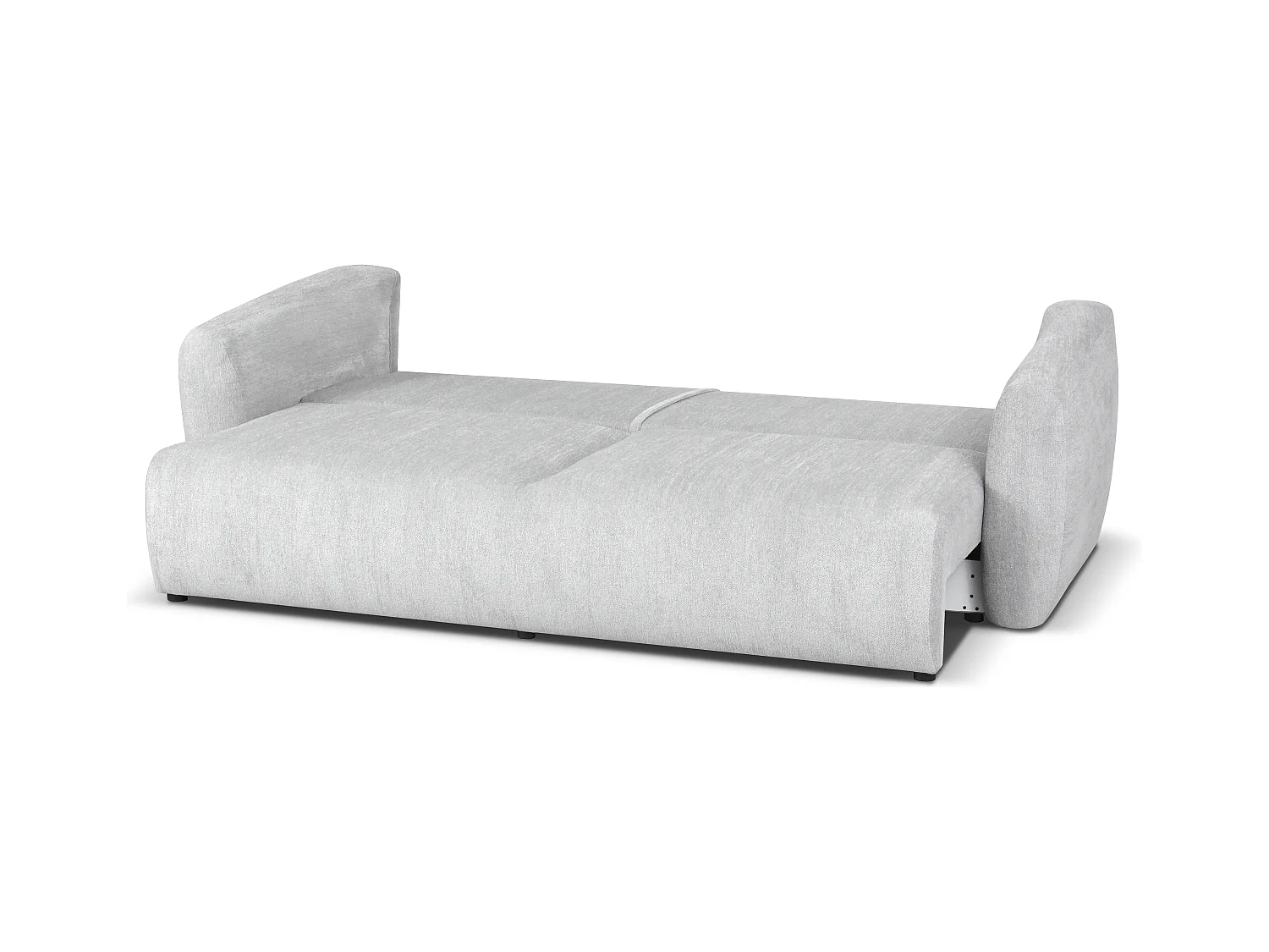 DALLAS – sofa 3-osobowa z funkcją spania 140x196 cm, tkanina Raven 06 jasnoszary