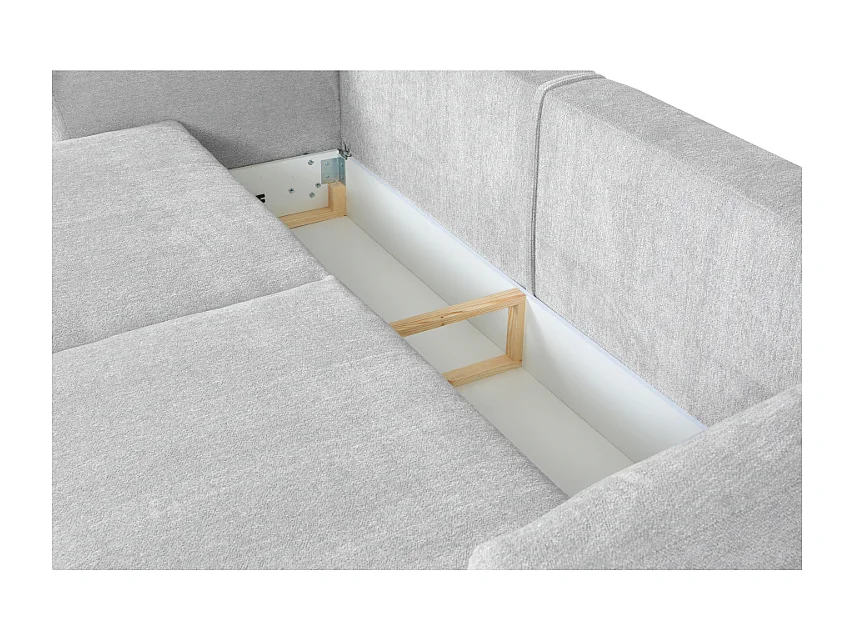 DALLAS – sofa 3-osobowa z funkcją spania 140x196 cm, tkanina Raven 06 jasnoszary
