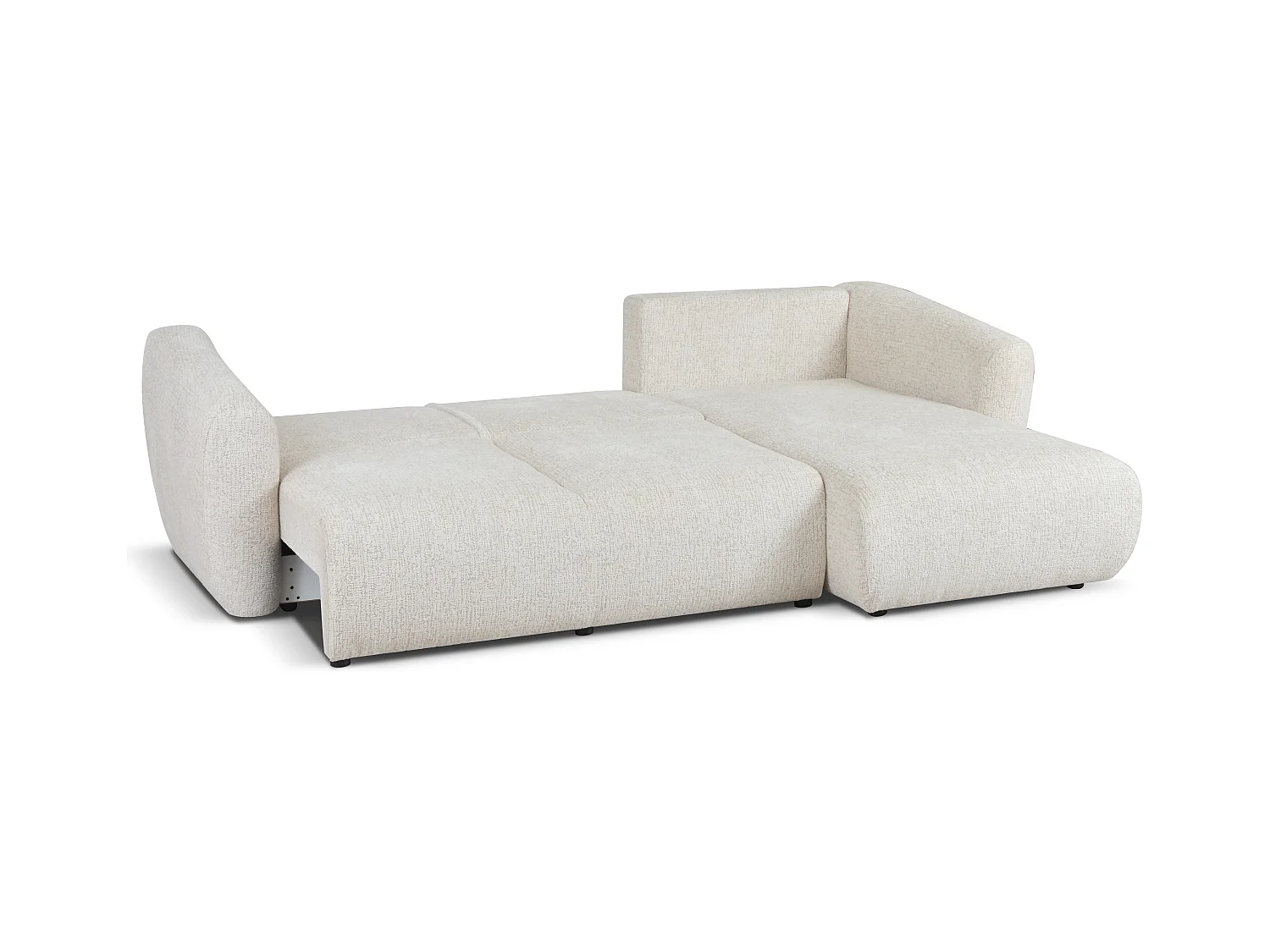 DALLAS – narożnik rozkładany prawy 255x165 cm, Bello 5 kremowa