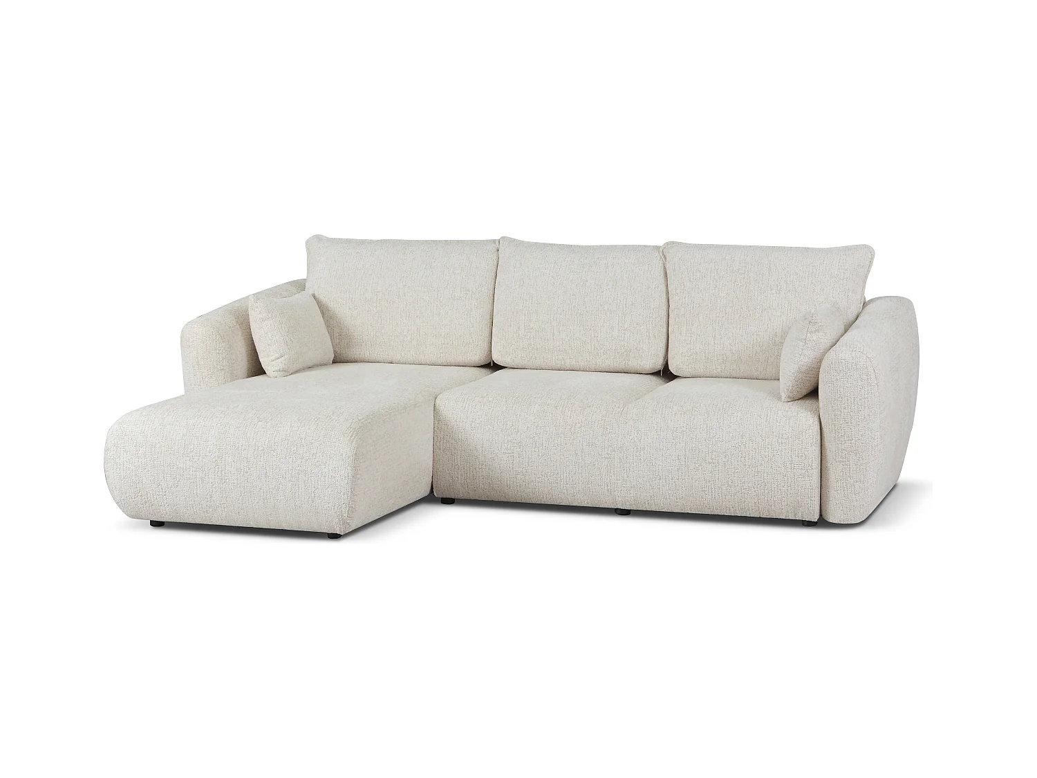 DALLAS – narożnik rozkładany lewy  255x165 cm,  Bello 5 kremowa