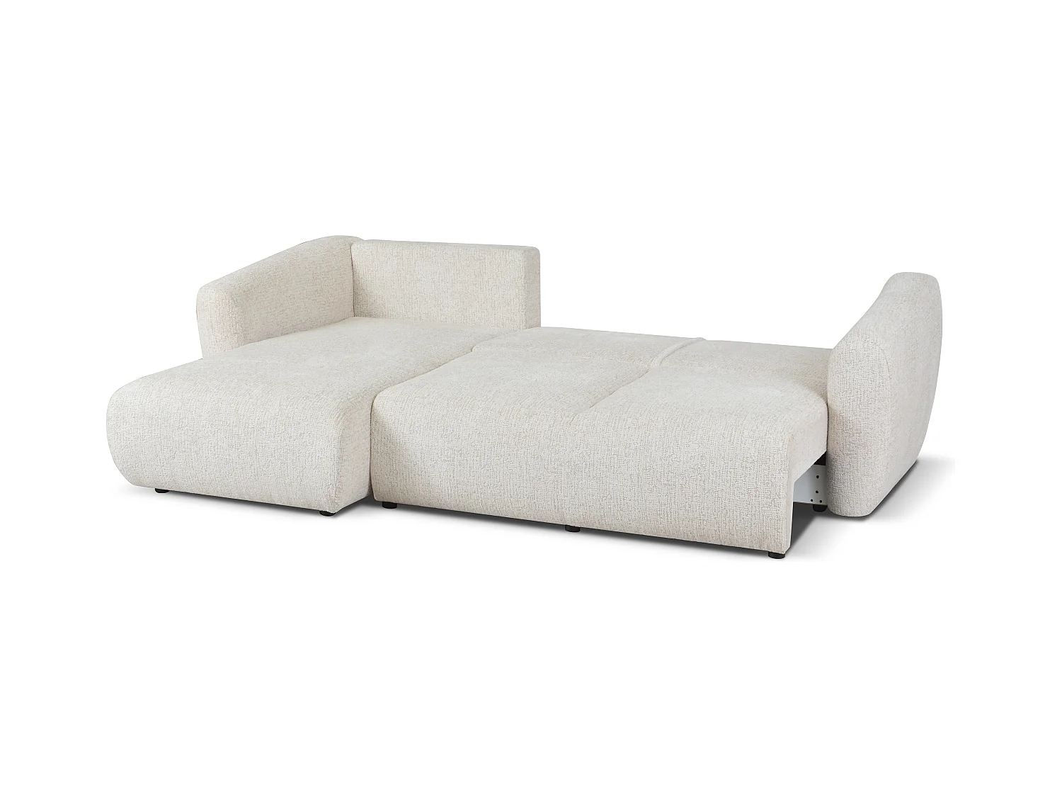 DALLAS – narożnik rozkładany lewy  255x165 cm,  Bello 5 kremowa