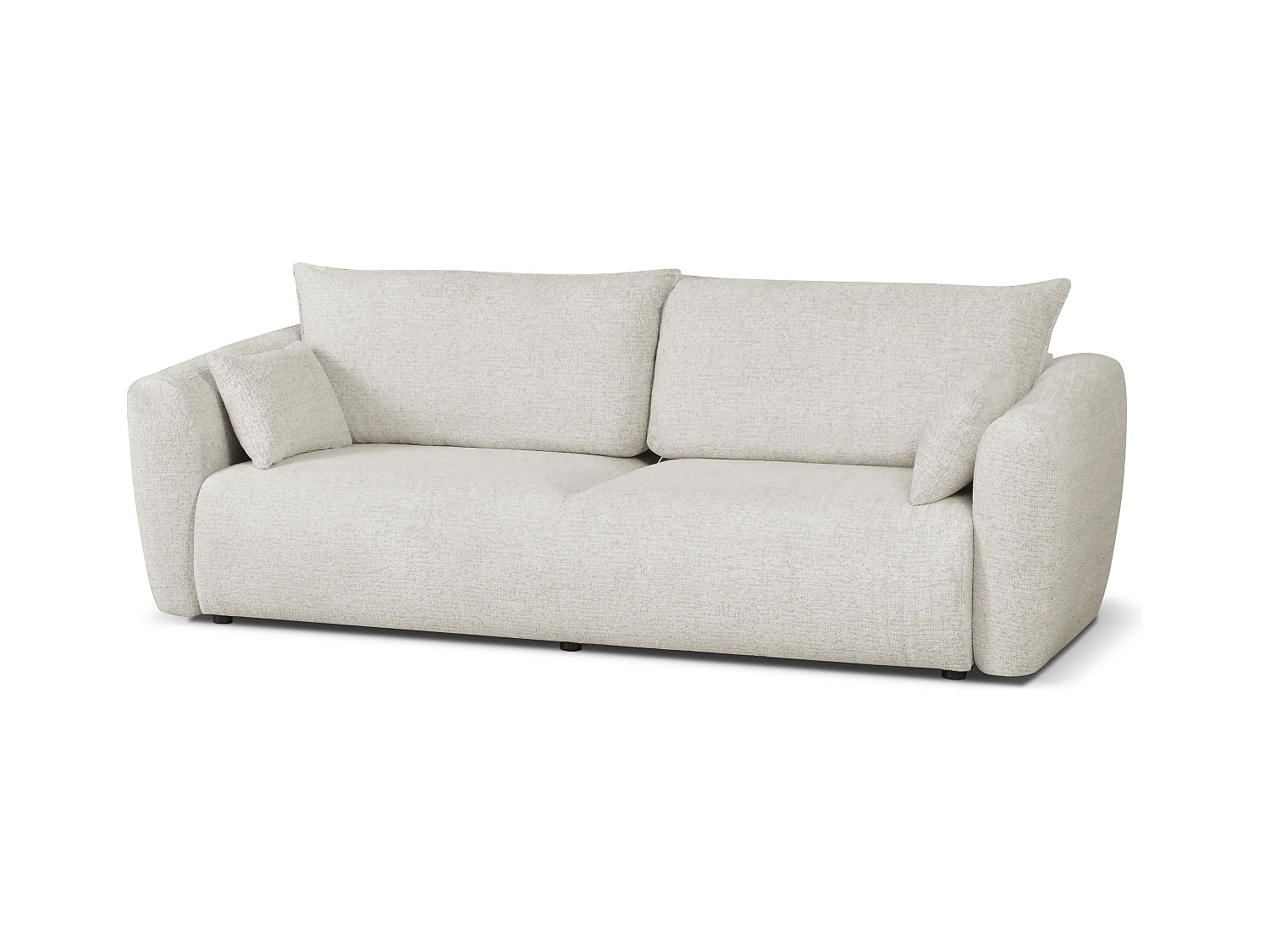 DALLAS – sofa 3-osobowa z funkcją spania 140x196 cm, tkanina  Bello 5 kremowa
