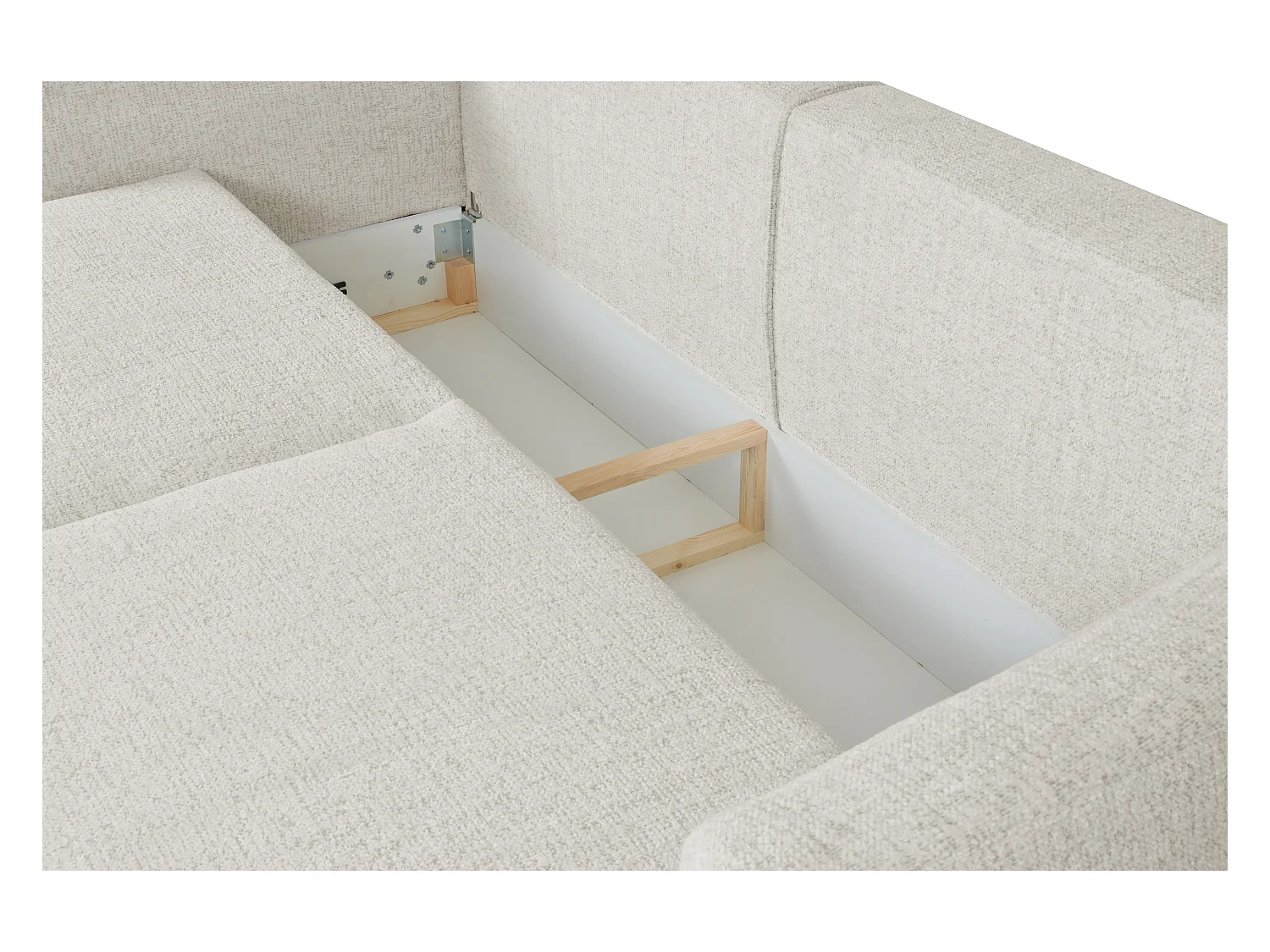 DALLAS – sofa 3-osobowa z funkcją spania 140x196 cm, tkanina  Bello 5 kremowa