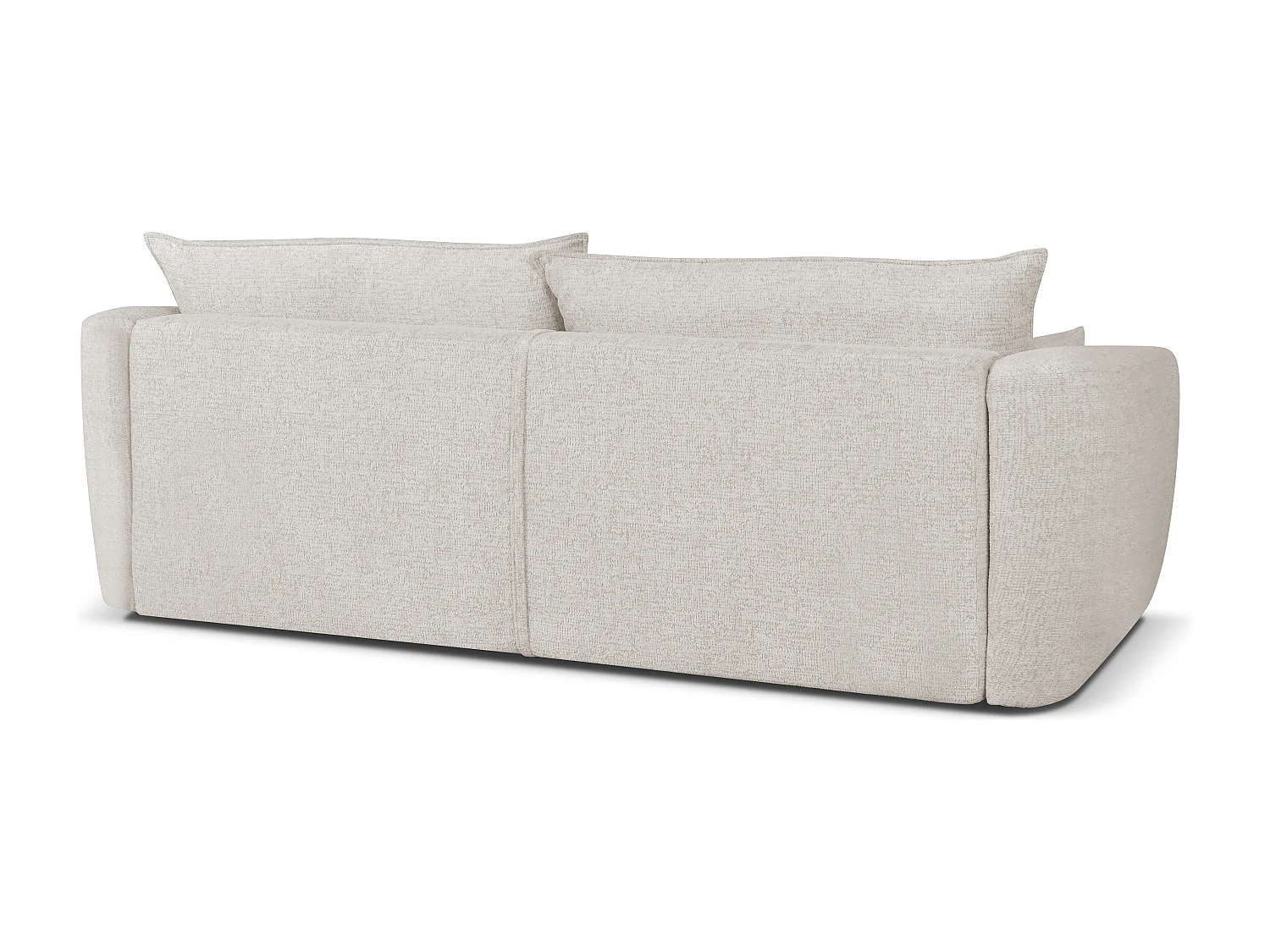 DALLAS – Canapé 3 places convertible 238x90 cm, couchage 140x196 cm, tissu Raven 5 crème