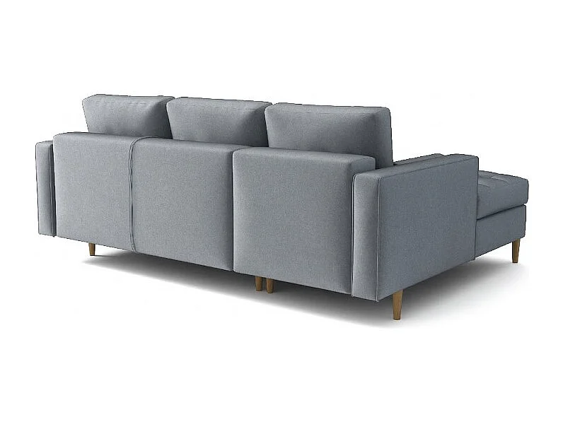 Hoekbank links MONZA met slaapfunctie 246x172 cm – grijs Monolith 85