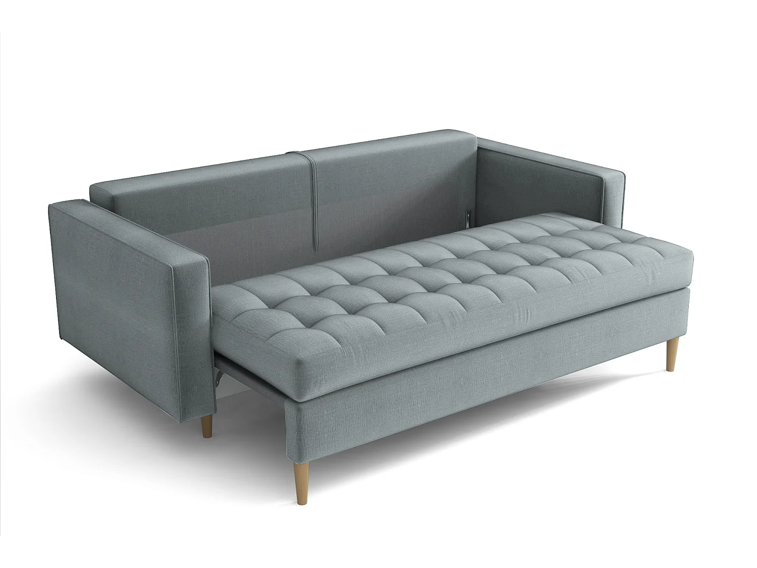 Rozkładana sofa MONZA 225x96x100 cm – różowy Monolith 63