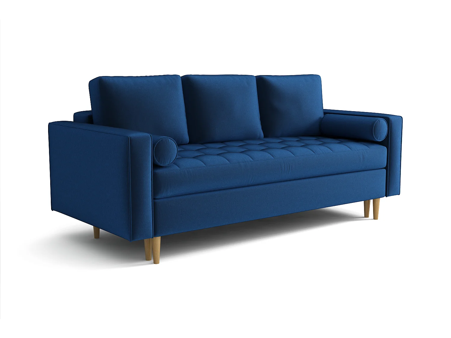 Rozkładana sofa MONZA 225x96x100 cm – granatowy Monolith 77