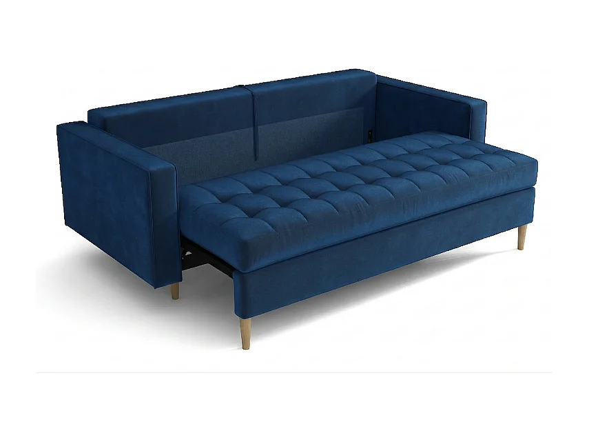 Rozkładana sofa MONZA 225x96x100 cm – granatowy Monolith 77