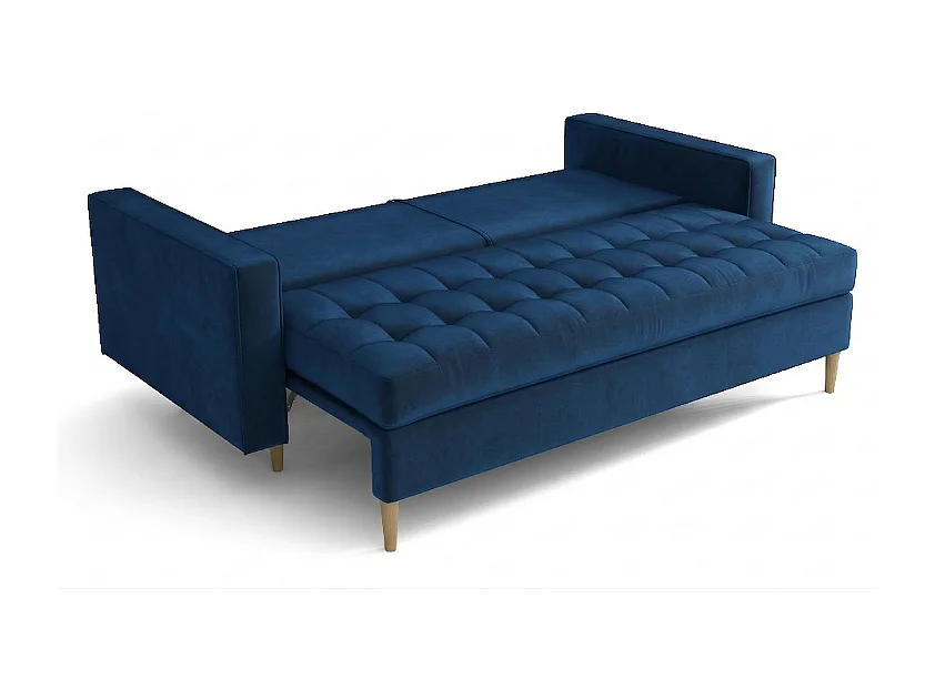 Rozkładana sofa MONZA 225x96x100 cm – granatowy Monolith 77