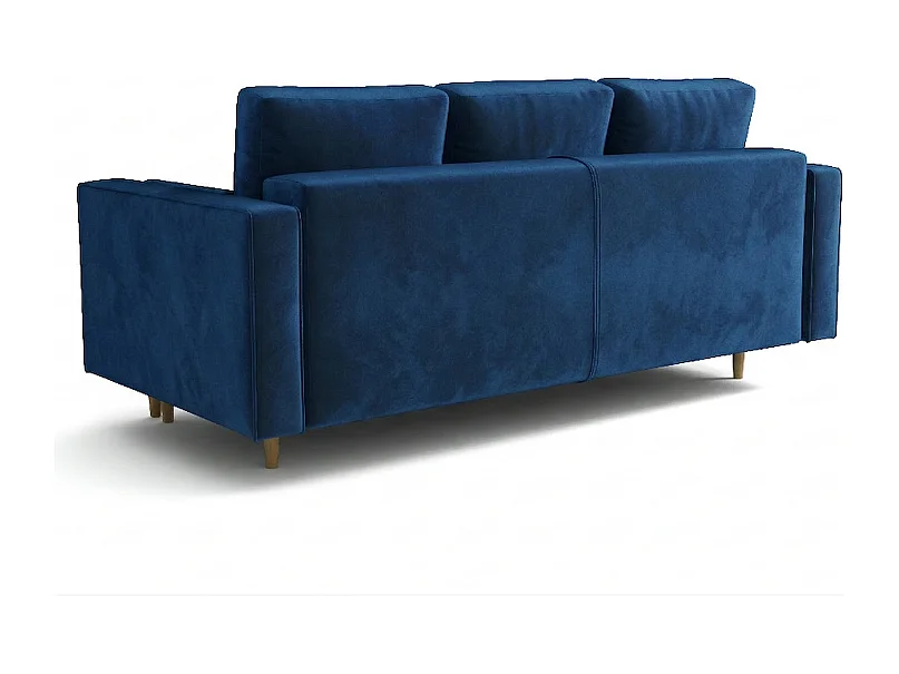 Rozkładana sofa MONZA 225x96x100 cm – granatowy Monolith 77