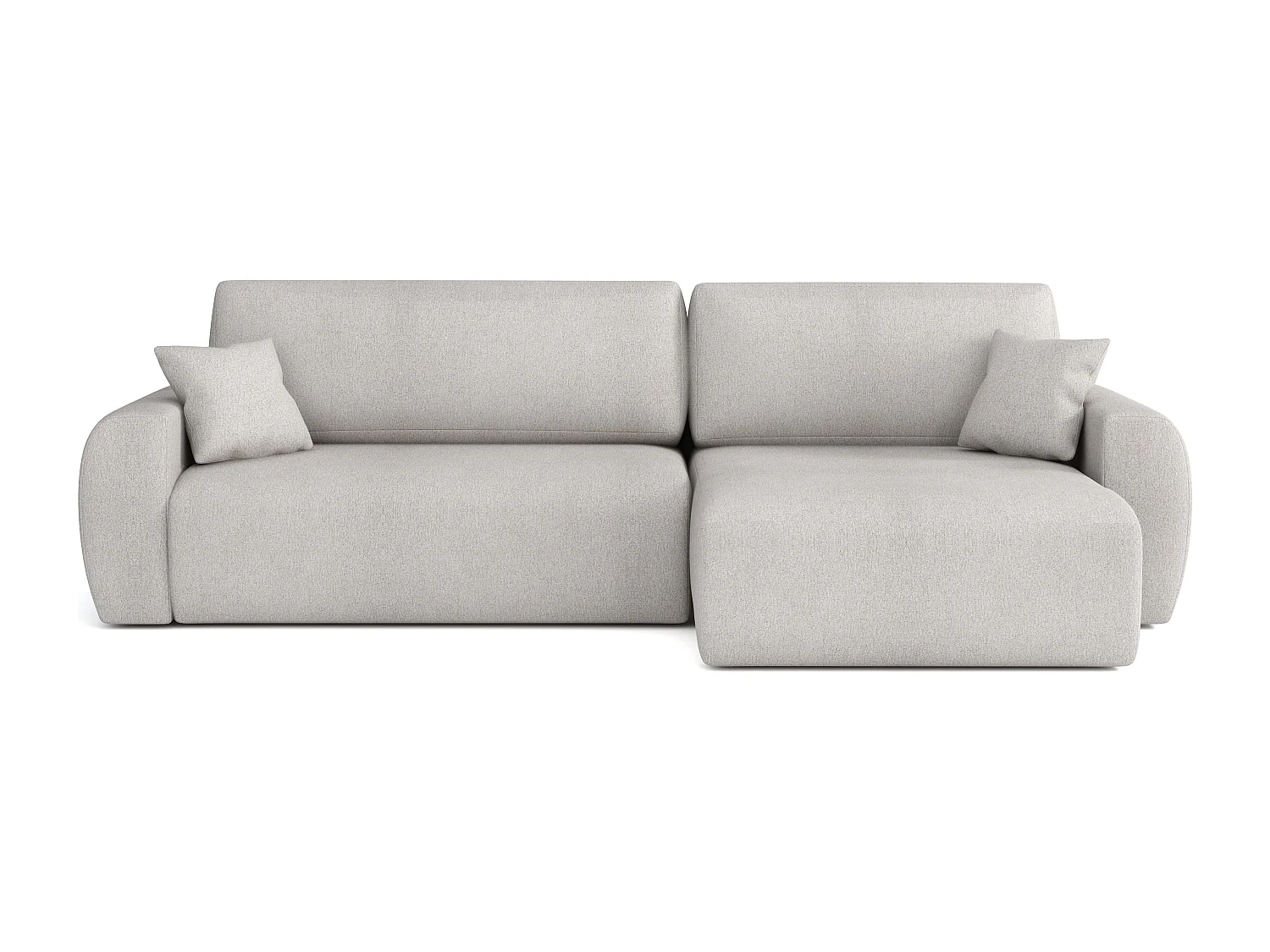 Stylowy narożnik rozkładany prawostronny  ARIEL L 250x142x87 cm w tkaninie Velo 88 granatowe