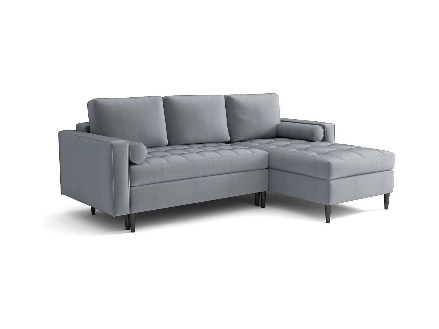 Schlafsofa-Eckcouch rechts MONZA 246x172 cm – rosa Monolith  63