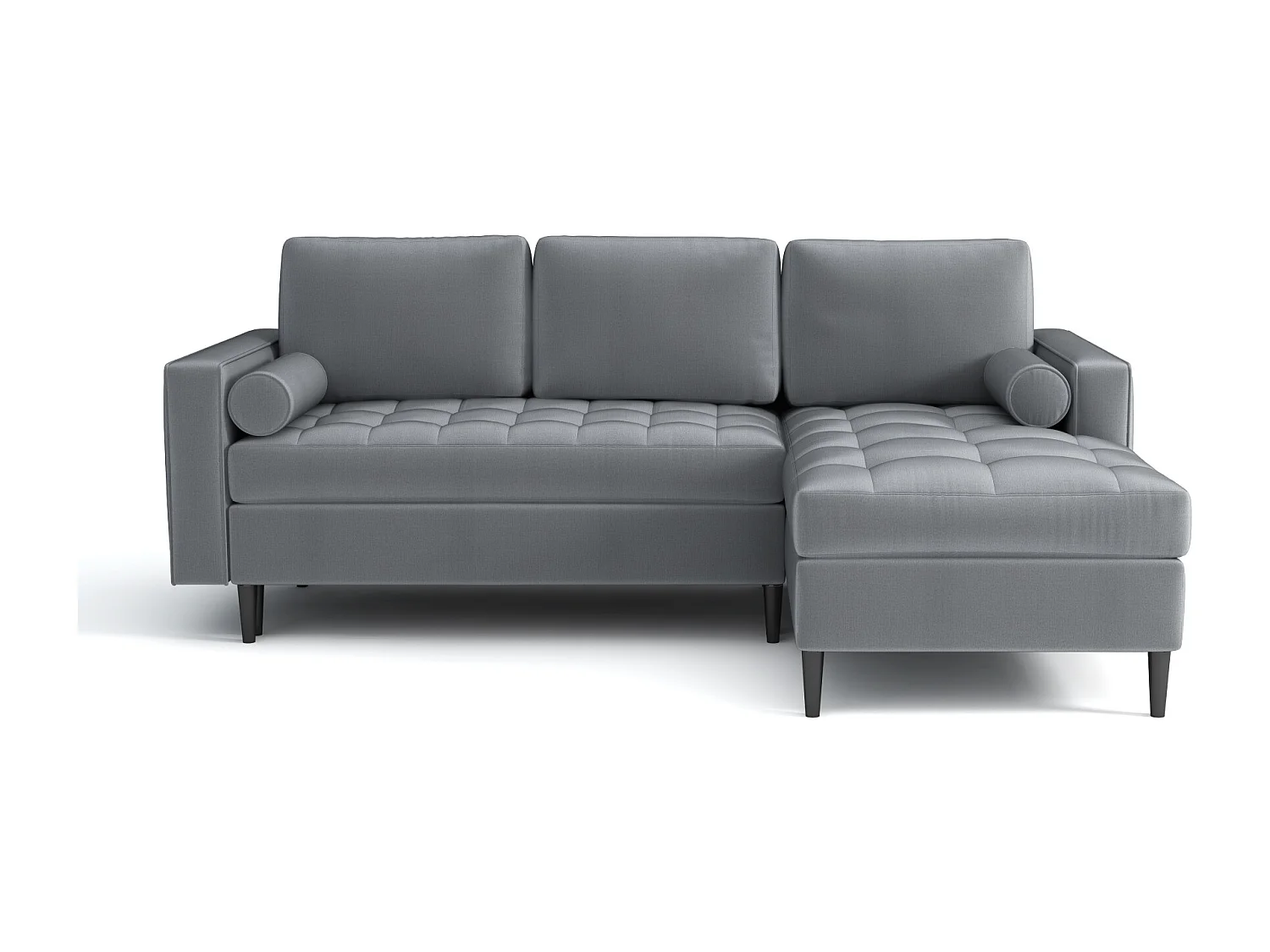 Canapé d’angle gauche convertible MONZA 246x172 cm – vert bouteille  Monolith 37