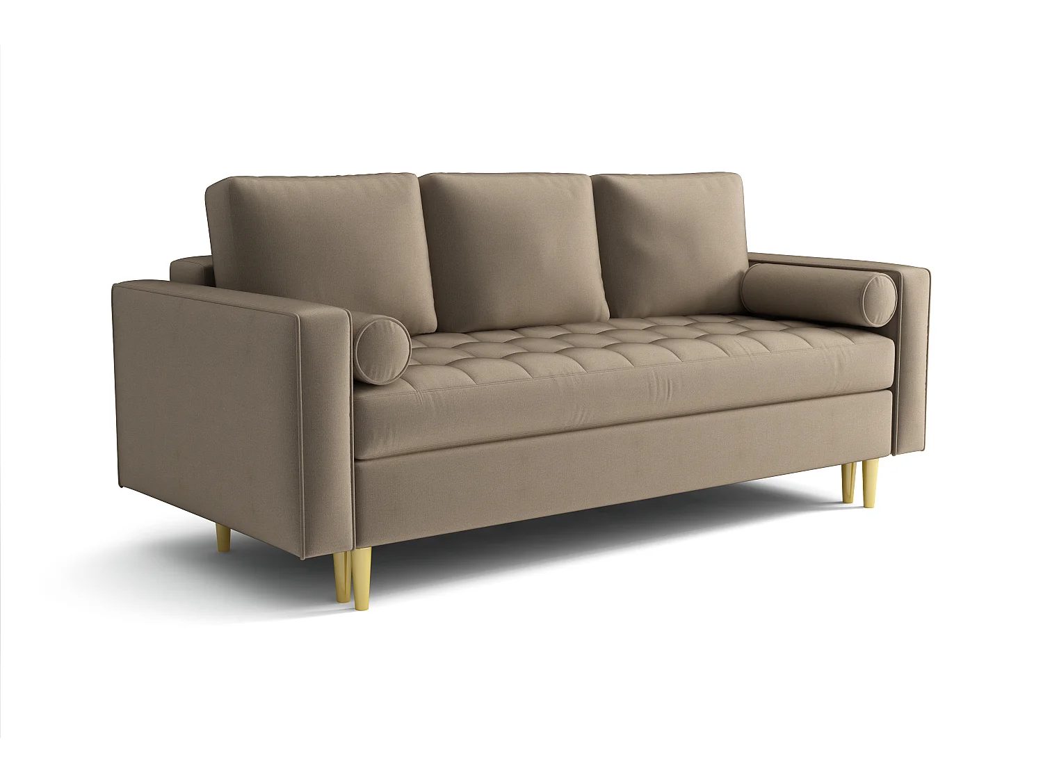 Canapé convertible MONZA 225x96x100 cm –marron Monolith 15