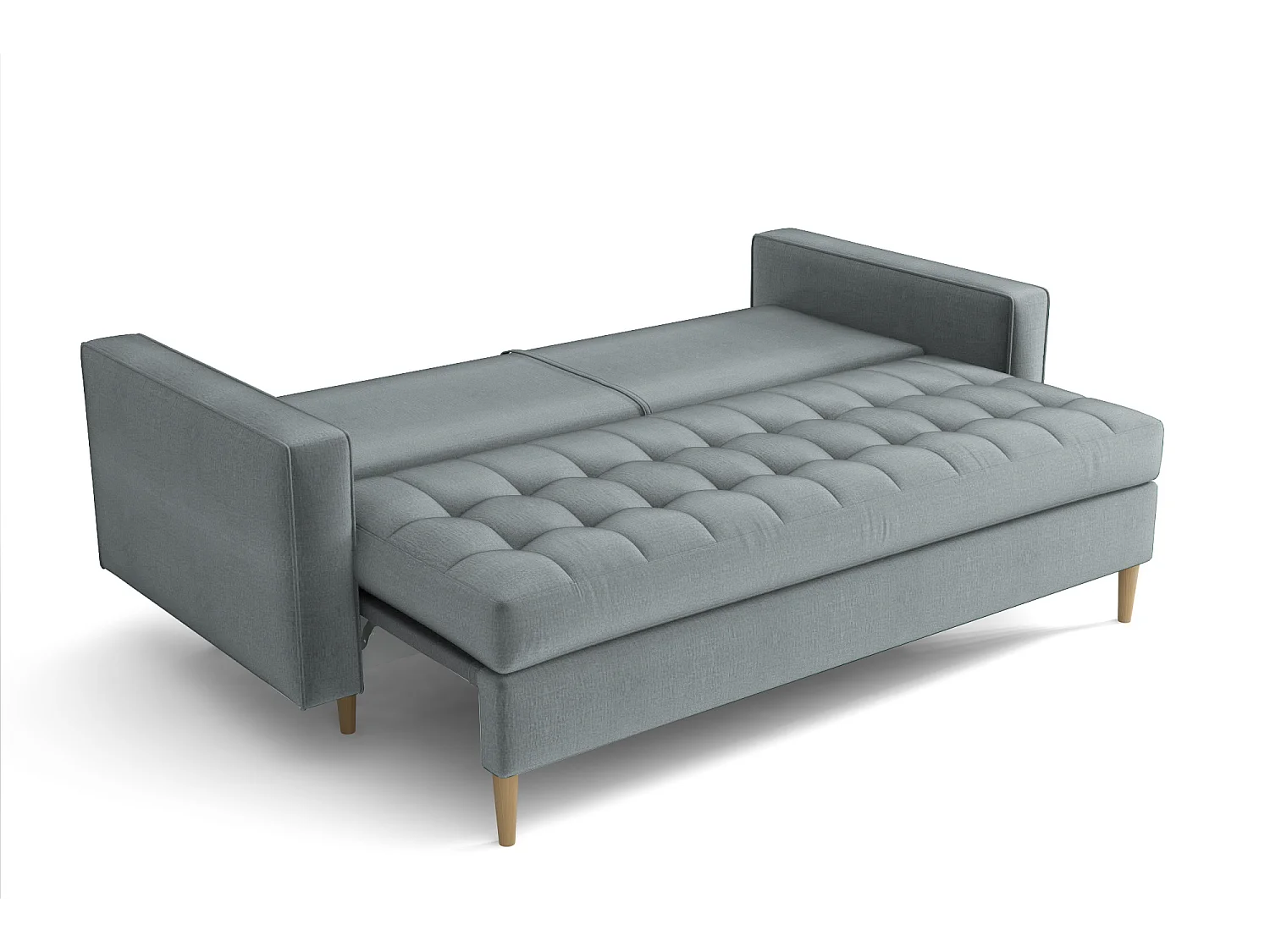 Rozkładana sofa MONZA 225x96x100 cm – brązowy Monolith 15