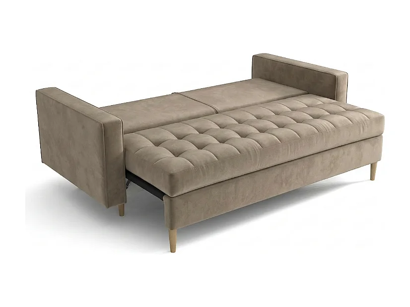 Canapé convertible MONZA 225x96x100 cm –marron Monolith 15