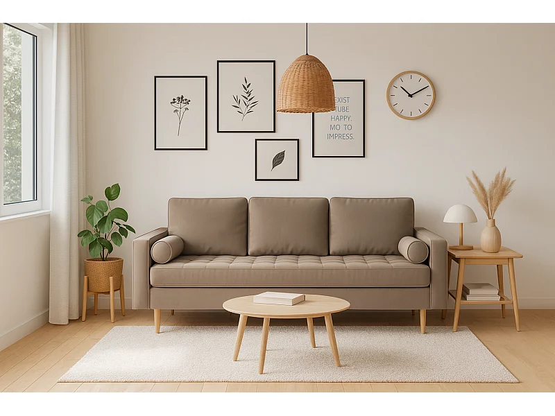 Schlafsofa MONZA 225x96x100 cm – braun Monolith 15