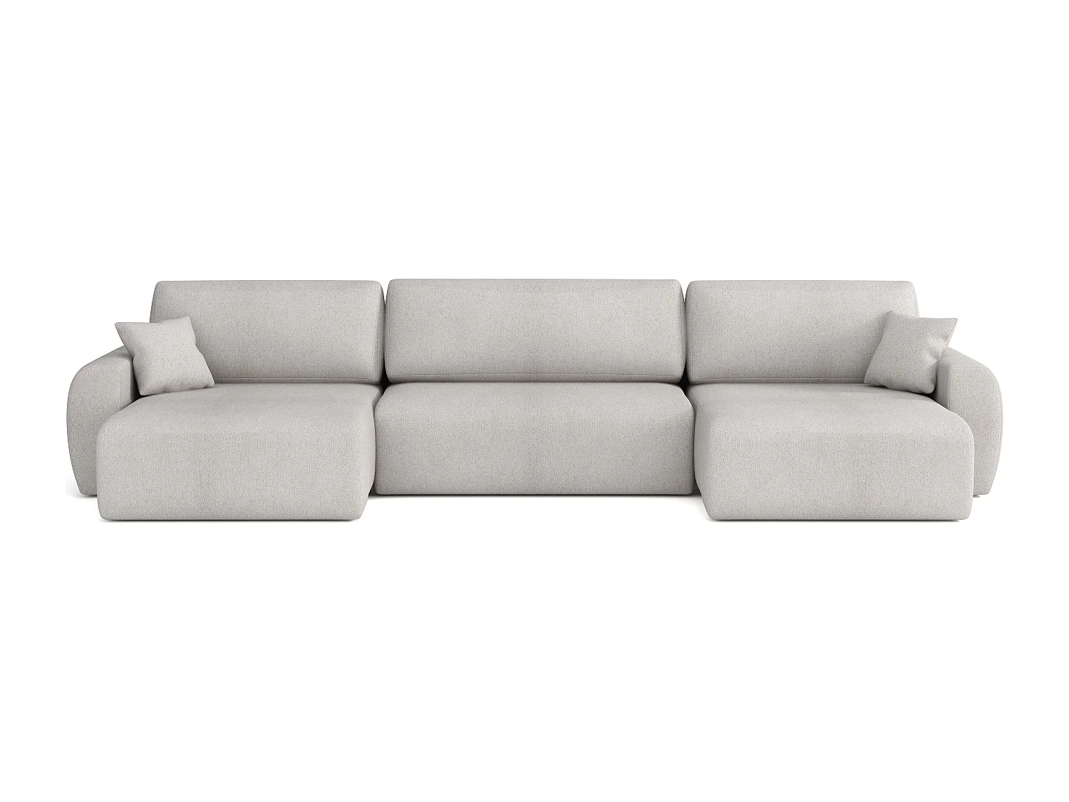 ARIEL U – Ecksofa 315x142x87 cm, Stoff Velo 88 Marineblau, mit Schlaffunktion