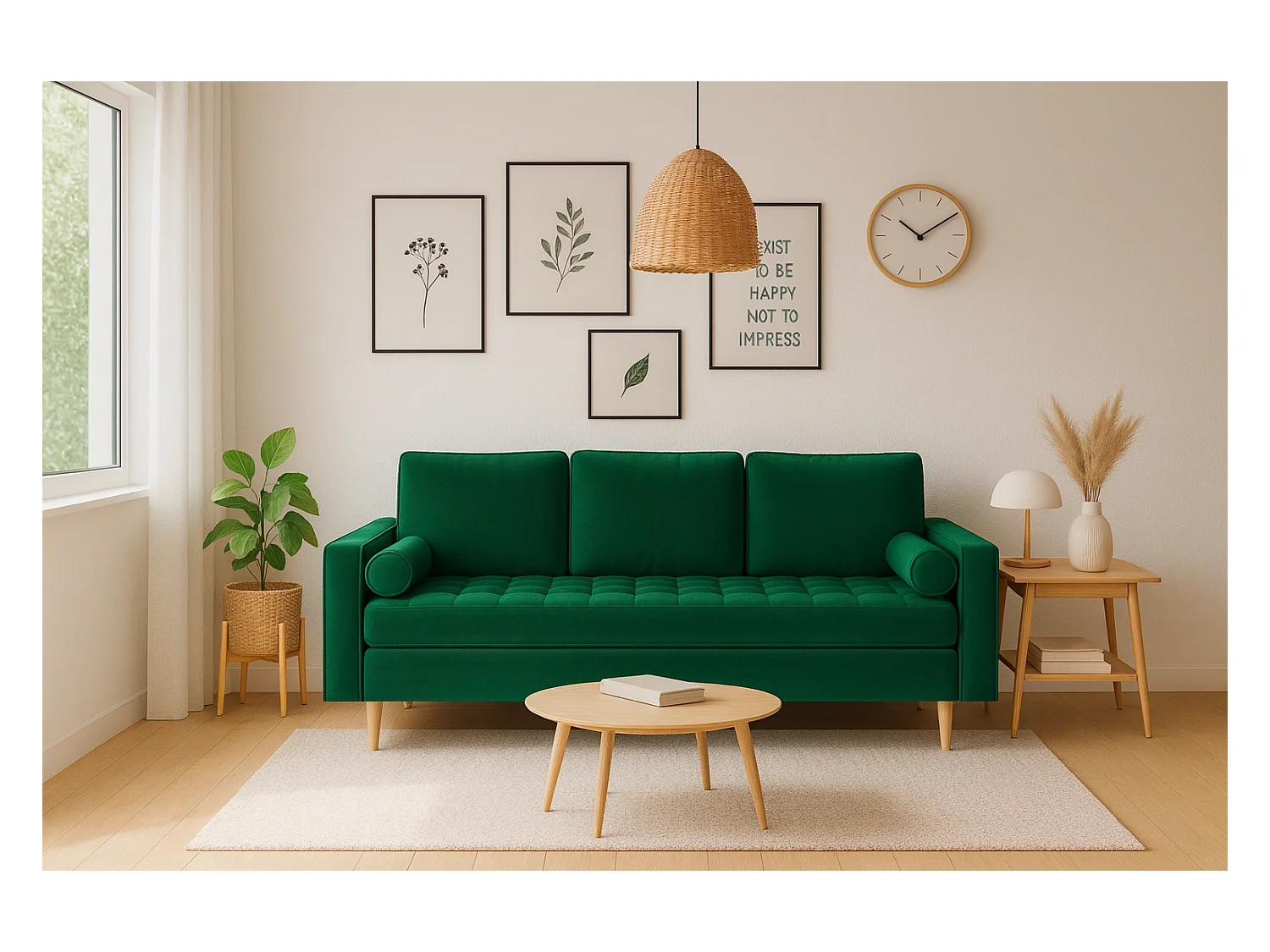 Slaapbank MONZA 225x96x100 cm –  flessengroen Monolith 37