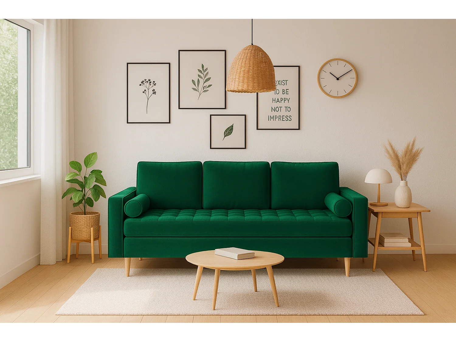 Slaapbank MONZA 225x96x100 cm –  flessengroen Monolith 37