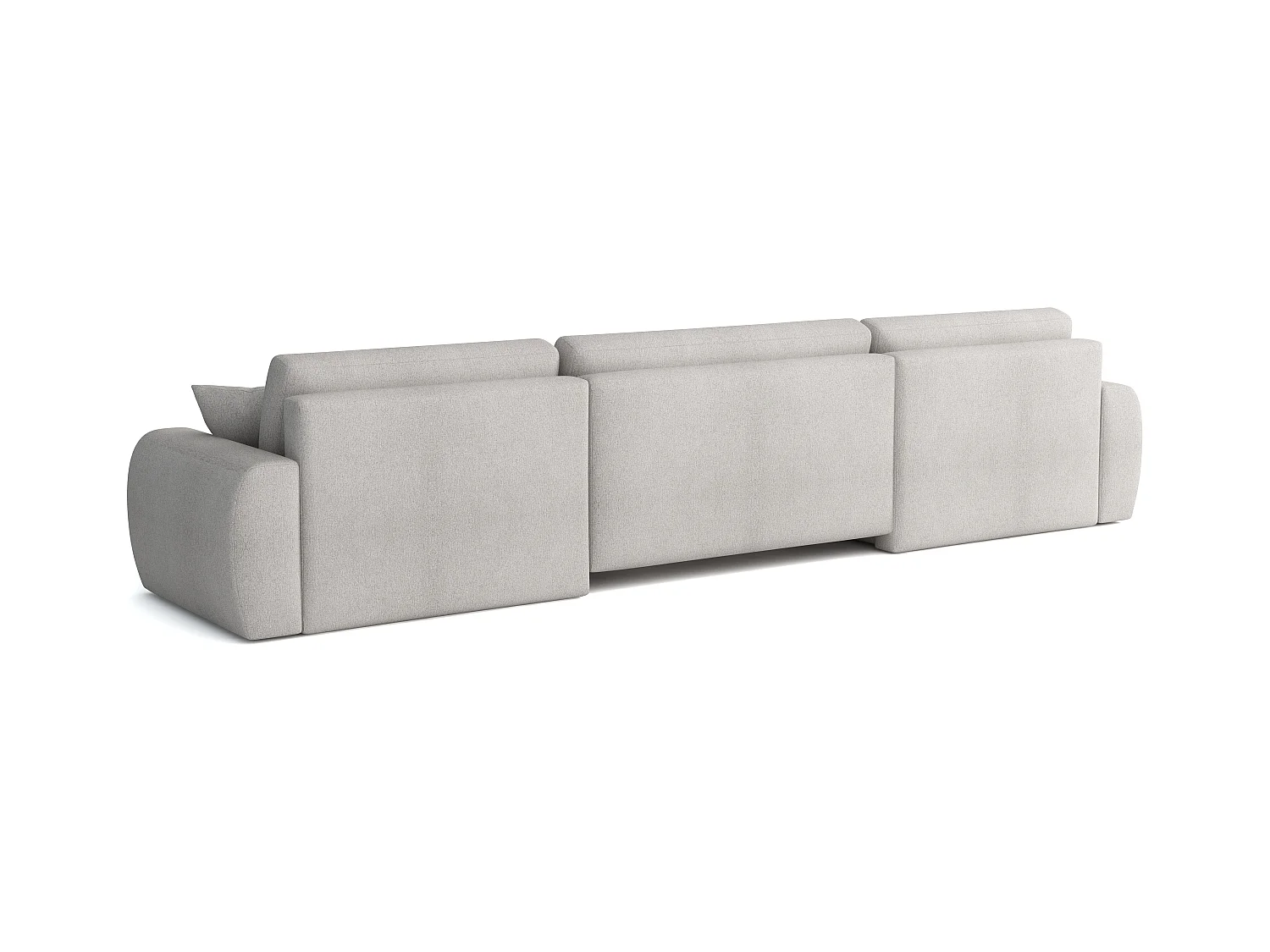 Stylowy narożnik rozkładany  ARIEL U 315x142x87 cm w tkaninie Velo 22 kremowej