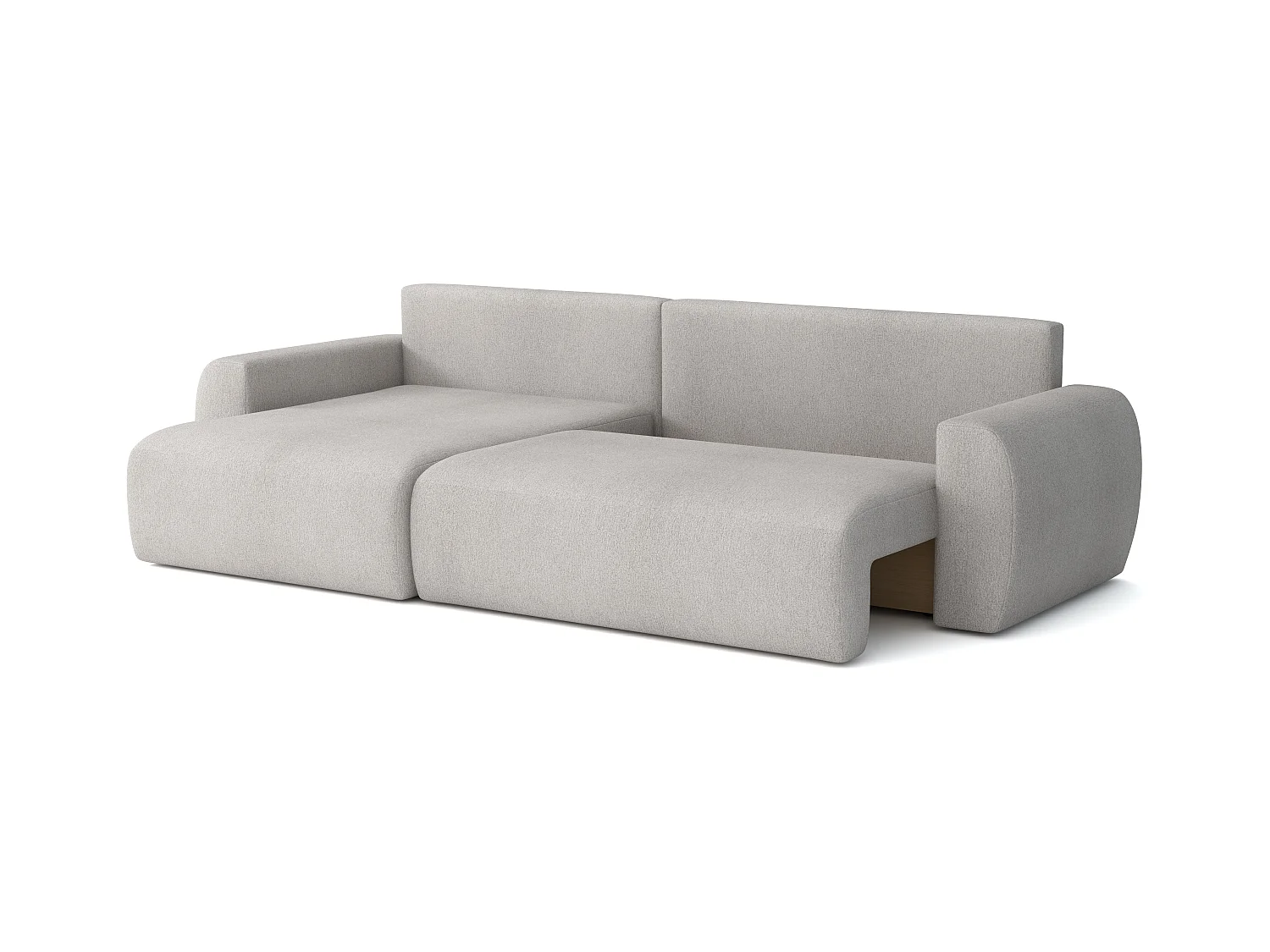ARIEL L – Ecksofa links 250x142x87 cm, Stoff Velo 88 Marineblau, mit Schlaffunktion