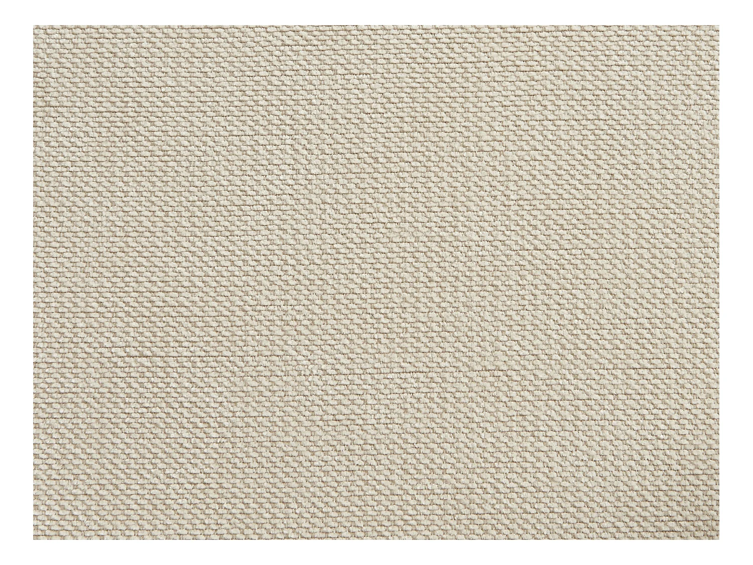 Lot de 6 chaises pivotantes en tissu tweed et métal beige - Crème - RASEMA