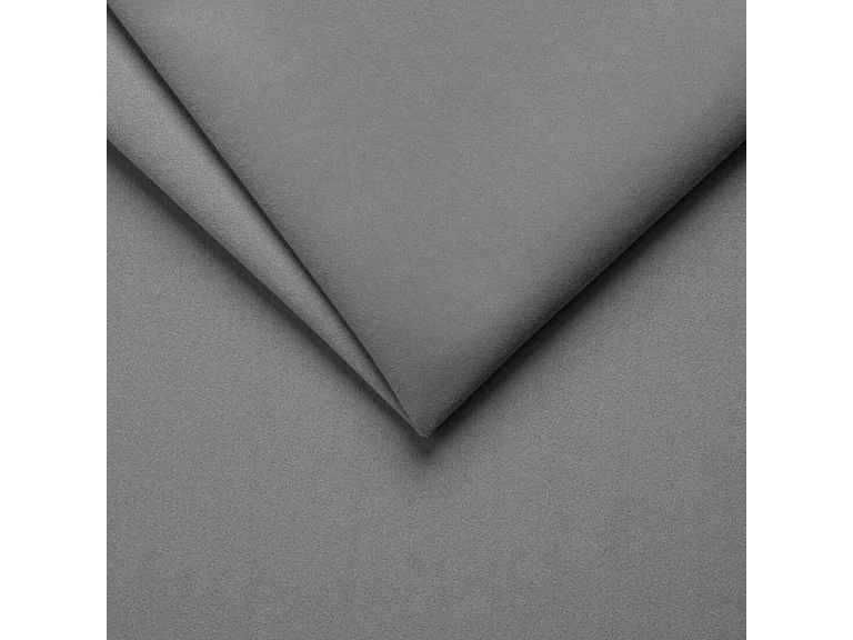 BESILIO Lit tapissé élégant 140x200 Persea – cadre en métal, coffre de rangement pour le linge de lit, passepoil décoratif – Gris