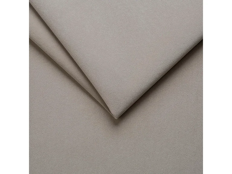 BESILIO Lit tapissé élégant 160x200 Persea – cadre en métal, coffre de rangement pour le linge de lit, passepoil décoratif – Beige