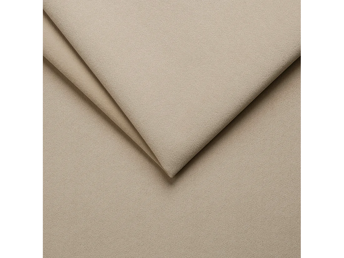 BESILIO Lit tapissé élégant 180x200 Persea – cadre en métal, coffre de rangement pour le linge de lit, passepoil décoratif – Crème