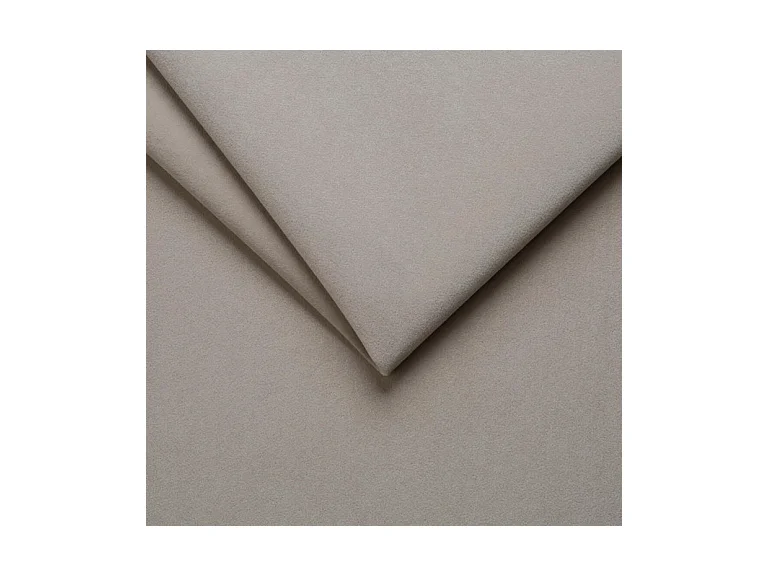 BESILIO Stylowe łóżko tapicerowane 200x200 Persea - stelaż metalowy, pojemnik na pościel, ozdobna lamówka - Beżowy