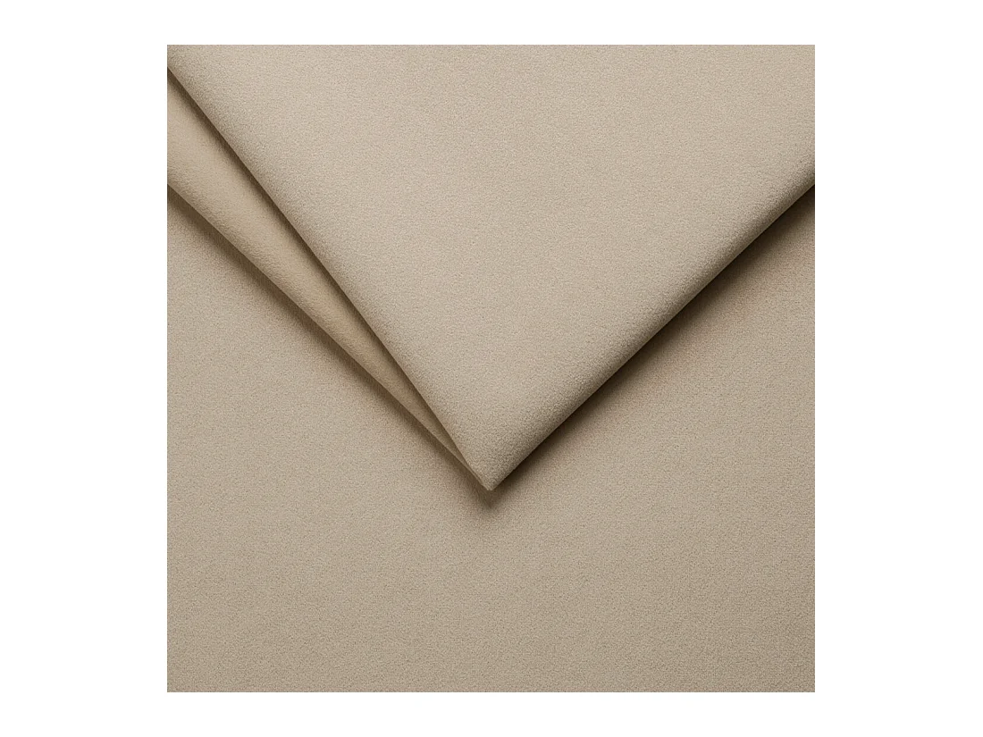 BESILIO Stylowe łóżko tapicerowane 120x200 Persea - stelaż metalowy, pojemnik na pościel, ozdobna lamówka - Kremowy