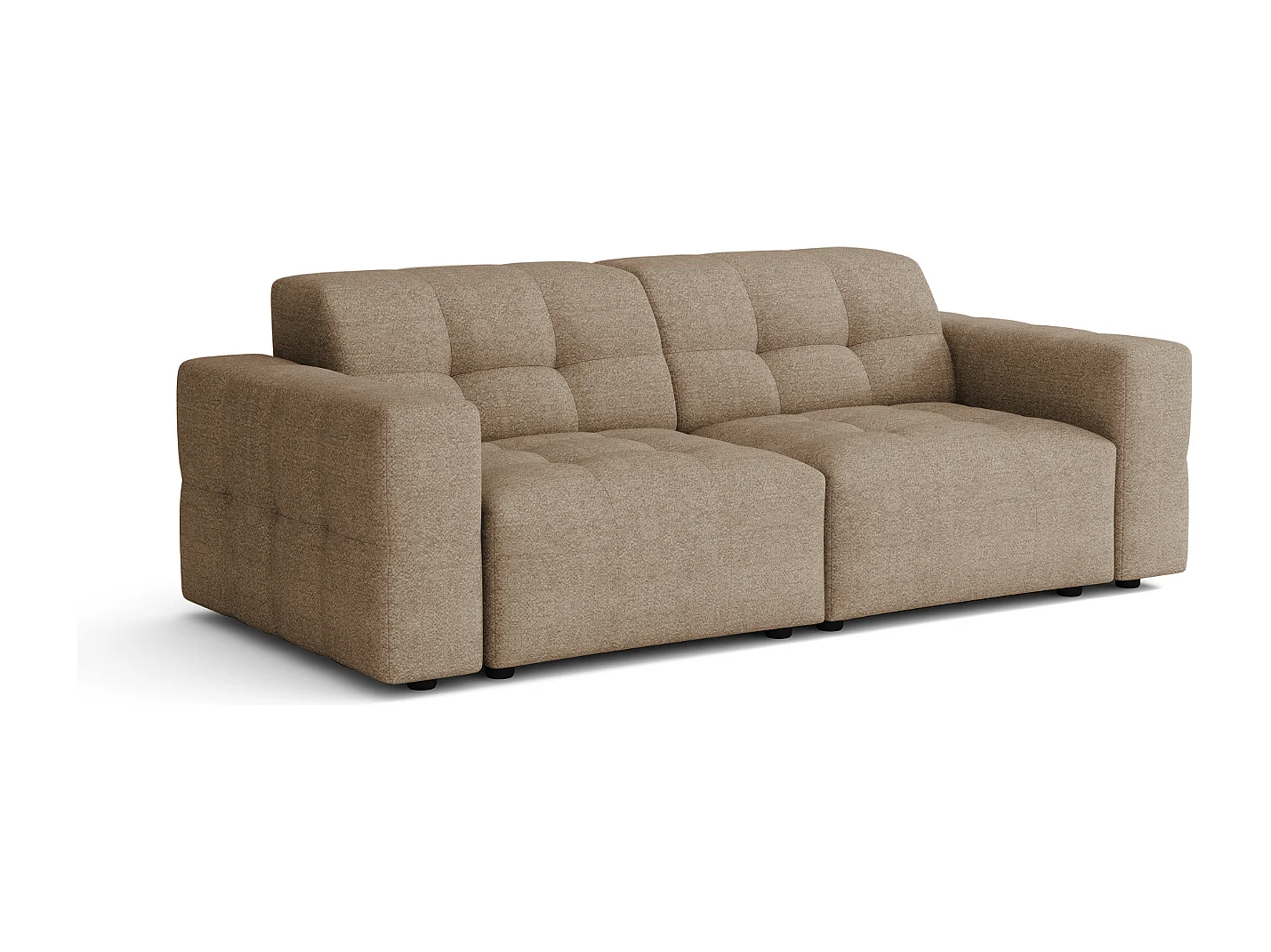 Bergamo Canapé 2 places – tissu Raven 30 beige, 204×102×70 cm