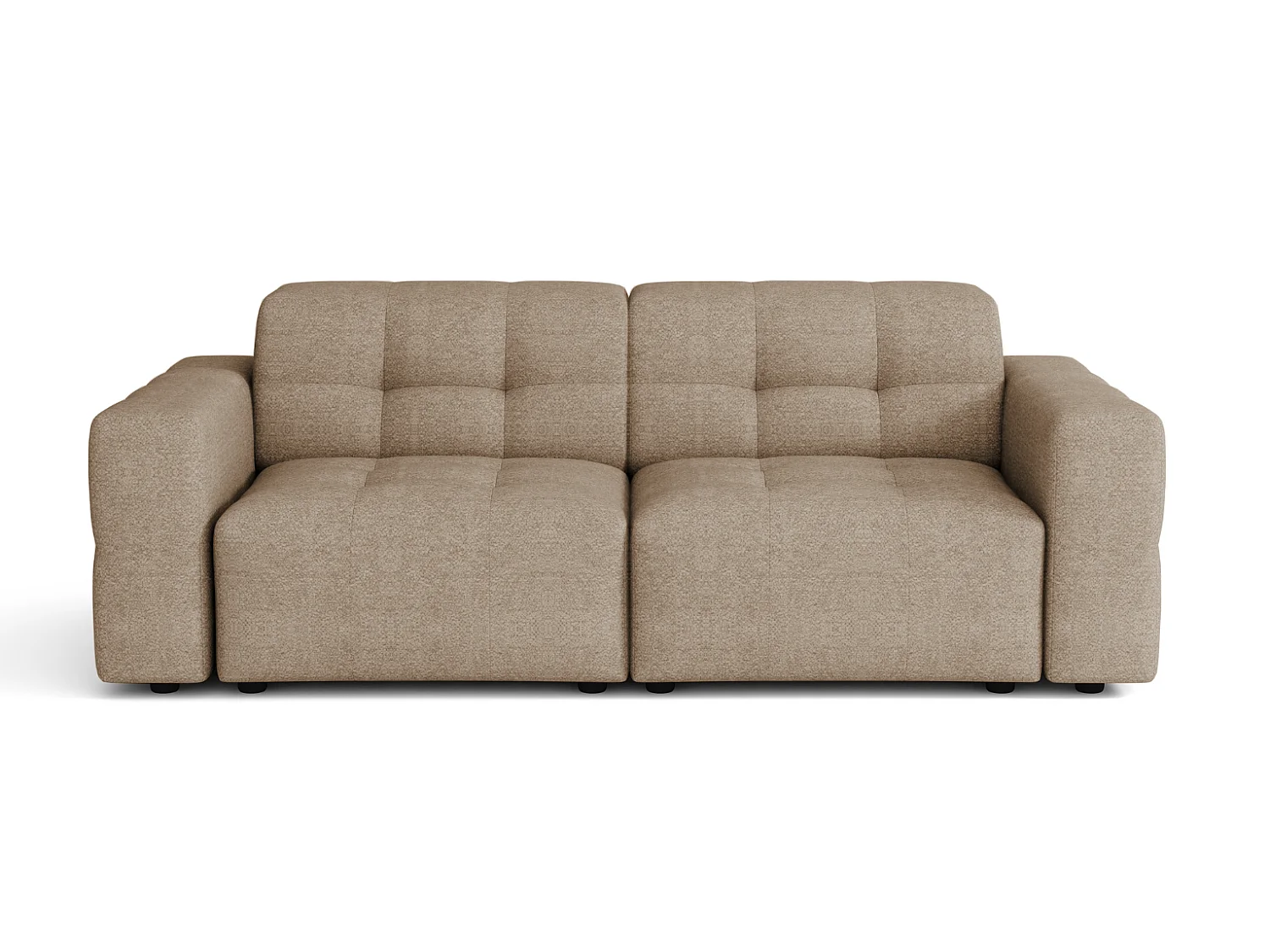 Bergamo Canapé 2 places – tissu Raven 30 beige, 204×102×70 cm