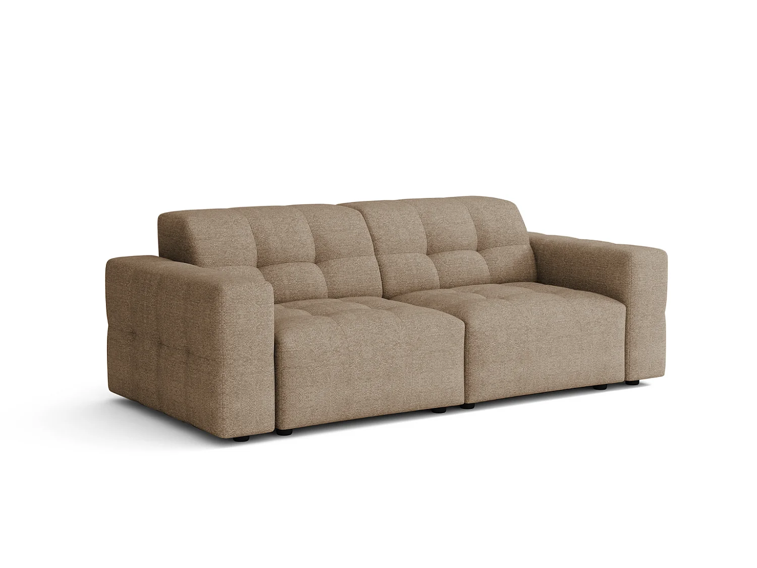 Bergamo Canapé 2 places – tissu Raven 30 beige, 204×102×70 cm